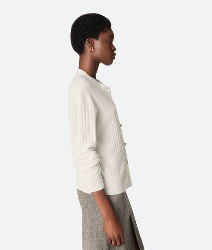 Wool Rib Cardigan