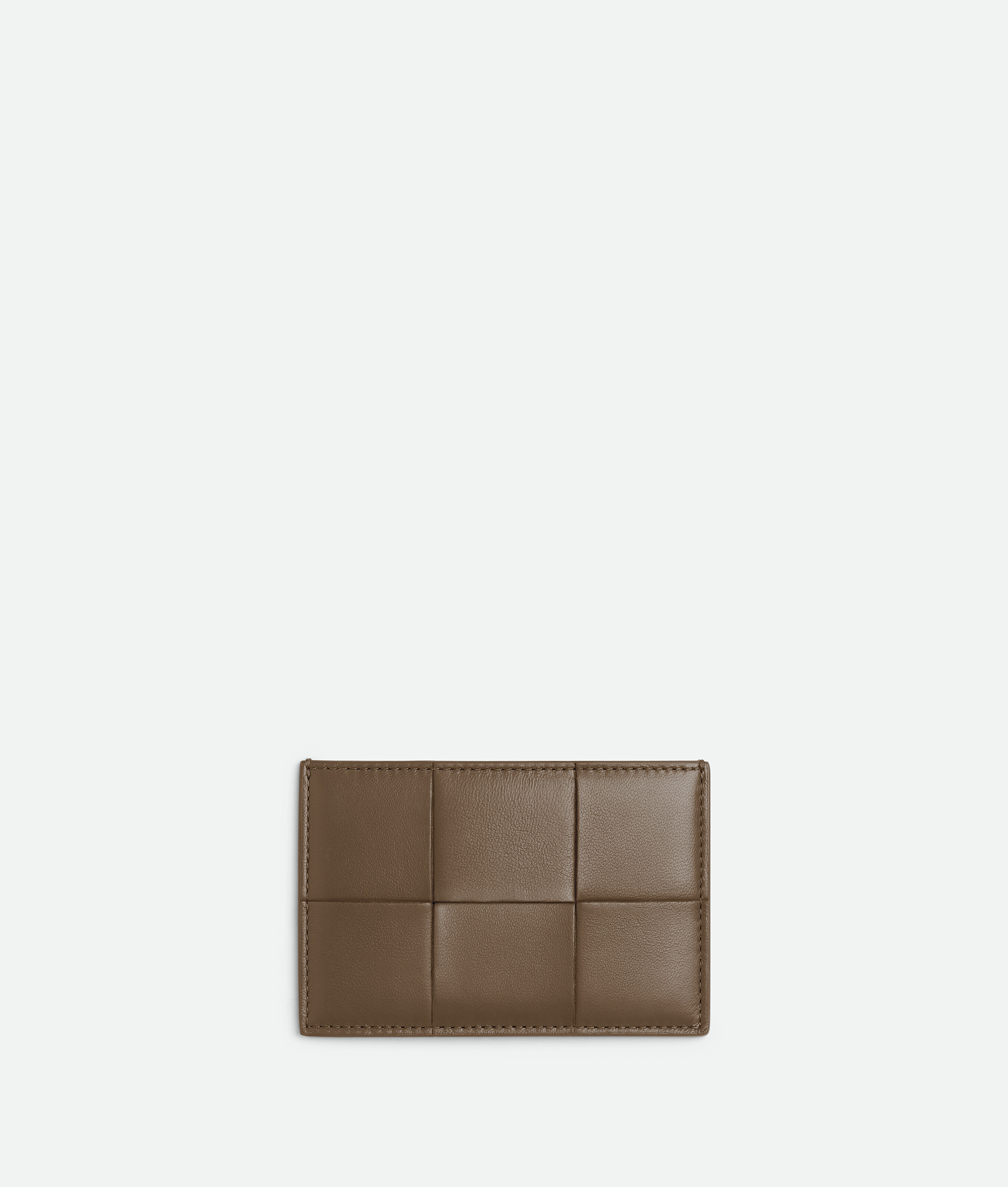 Bottega Veneta Cassette Credit Card Case In Brown