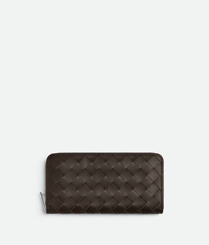 Intrecciato Zip Around Wallet