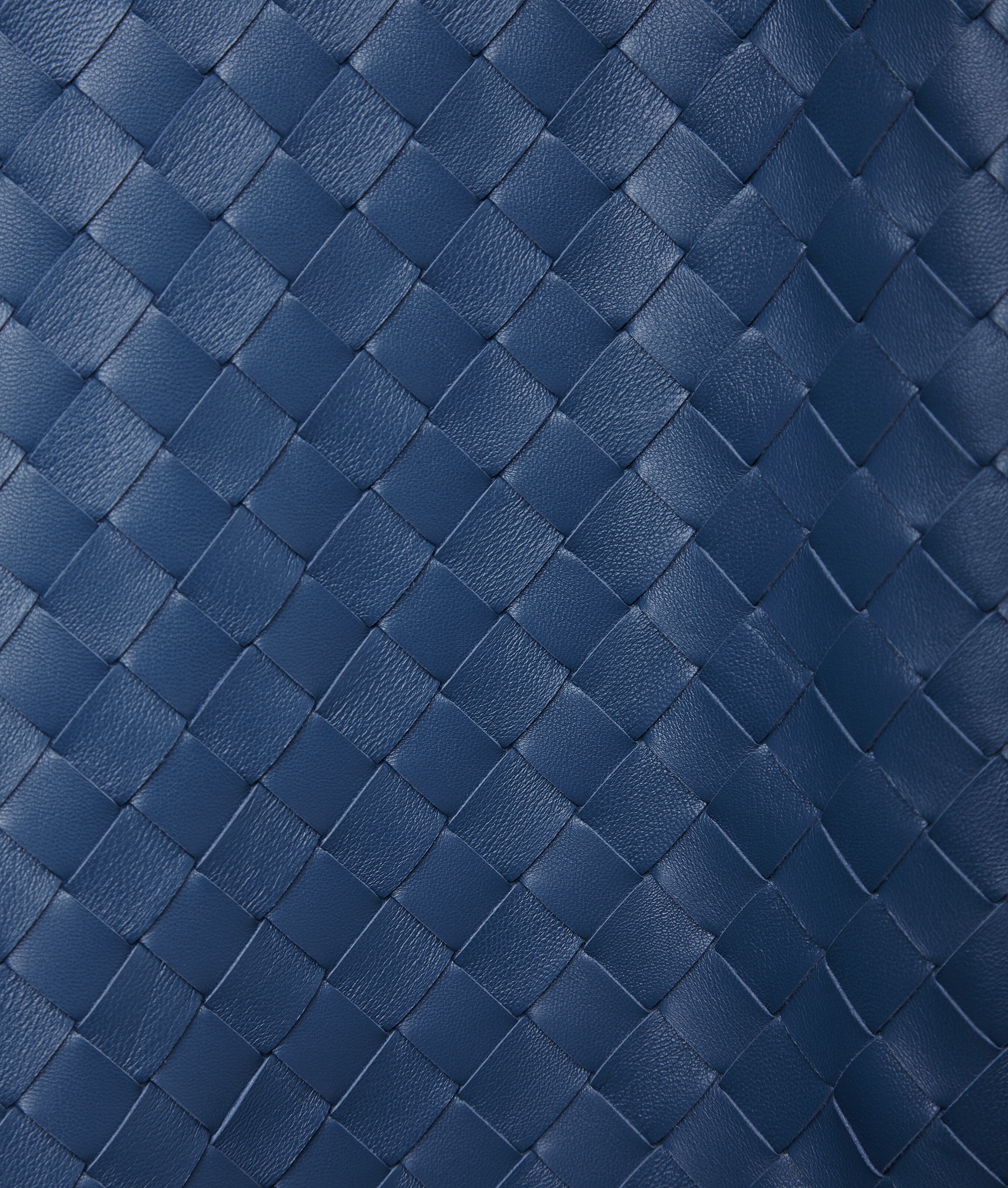 Bottega Veneta Knitted Leather Casual Pants In Blue