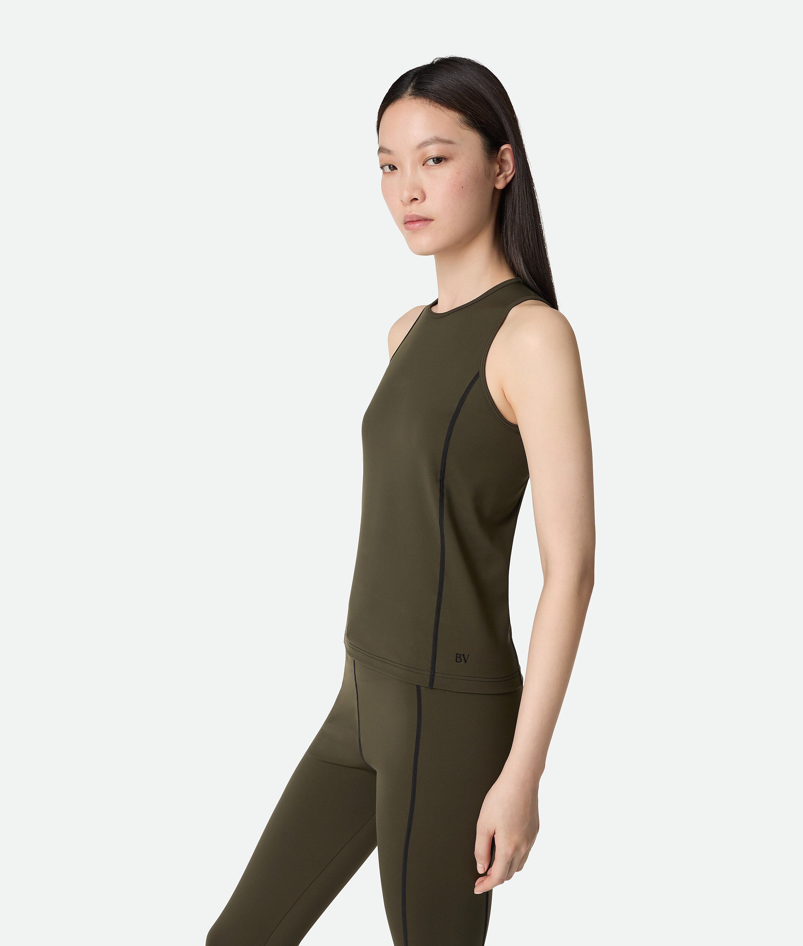 Women's Tech Jersey Tank Top in Rainforest Bottega Veneta Macao SAR China EN - Image 2