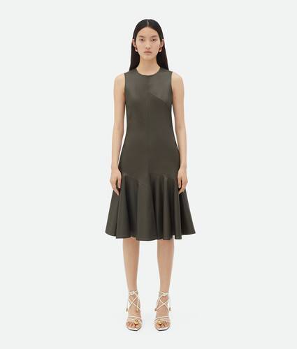 Display a large version of the product image 1 - Leather Midi Dress