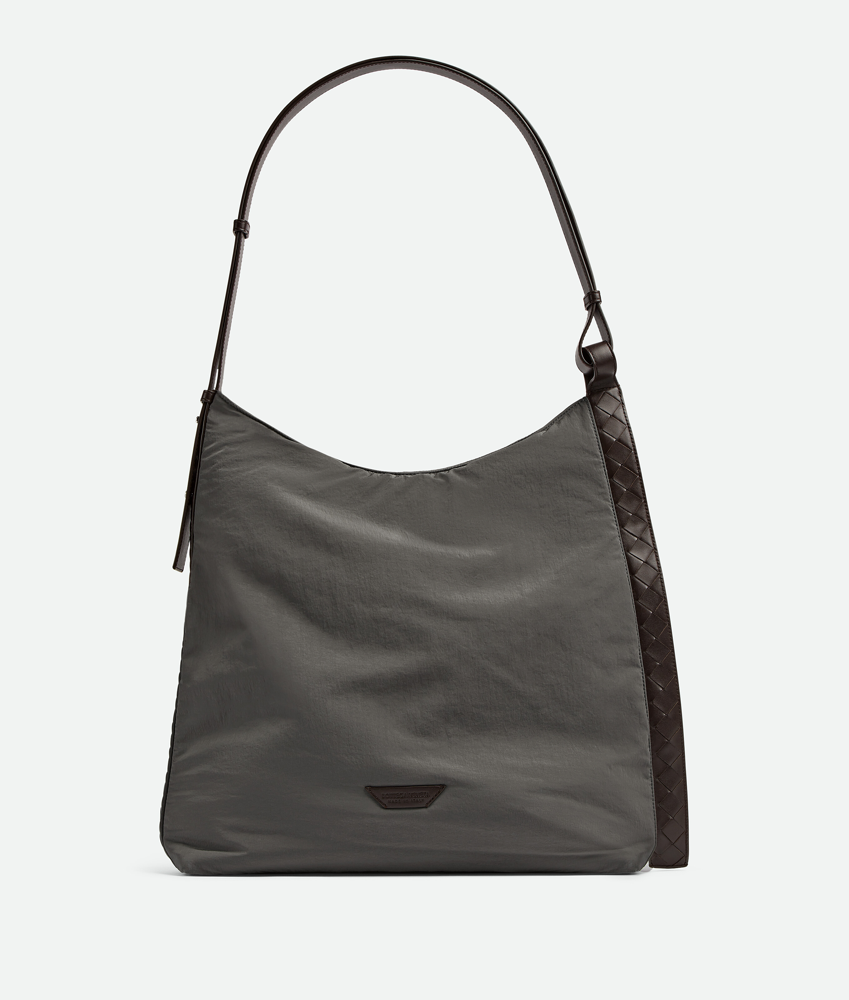 Bottega Veneta Grosse Crossroad Hobo In Light Graphite