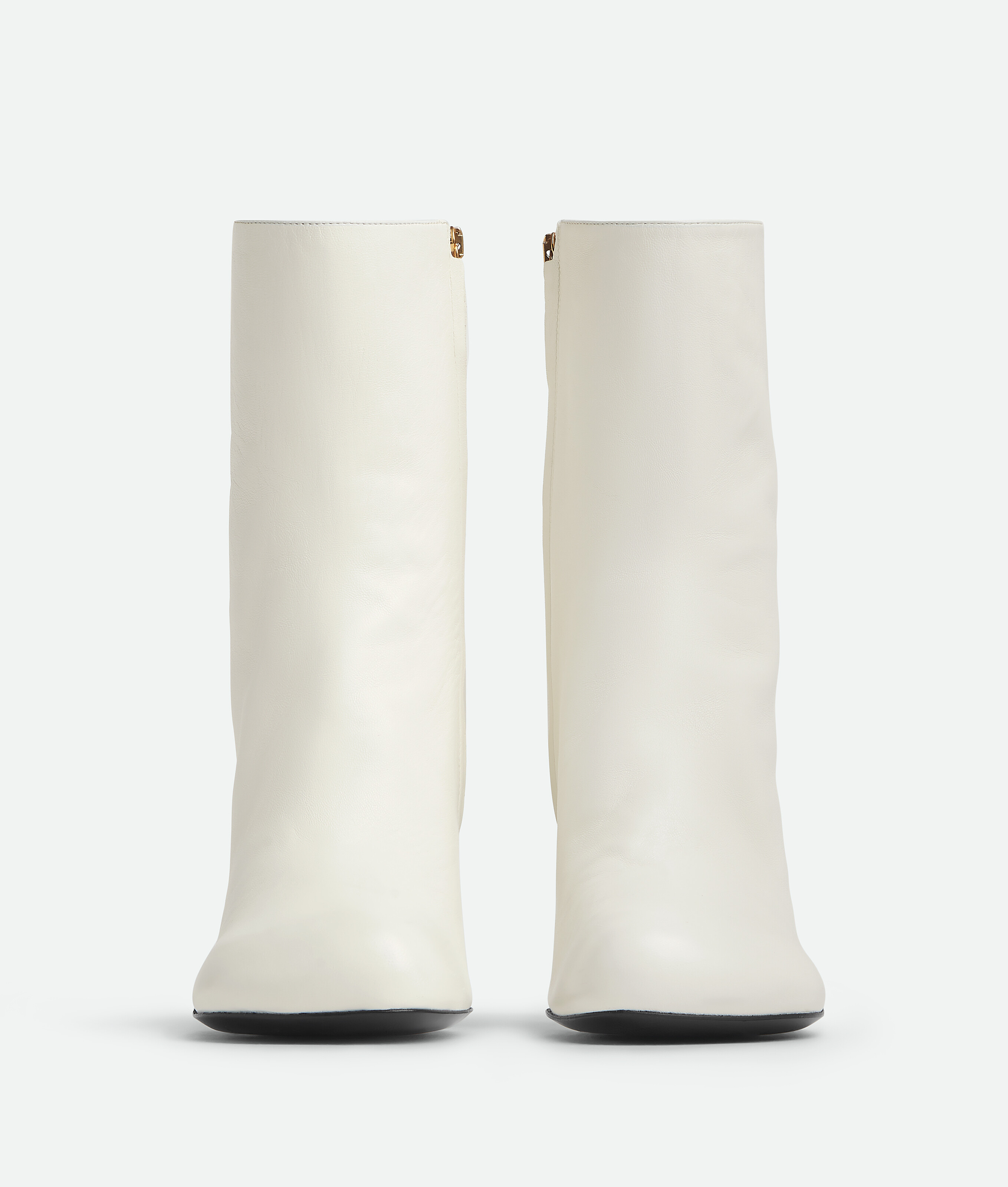 Bottega Veneta Lambskin Nico Ankle Boots 100 In White