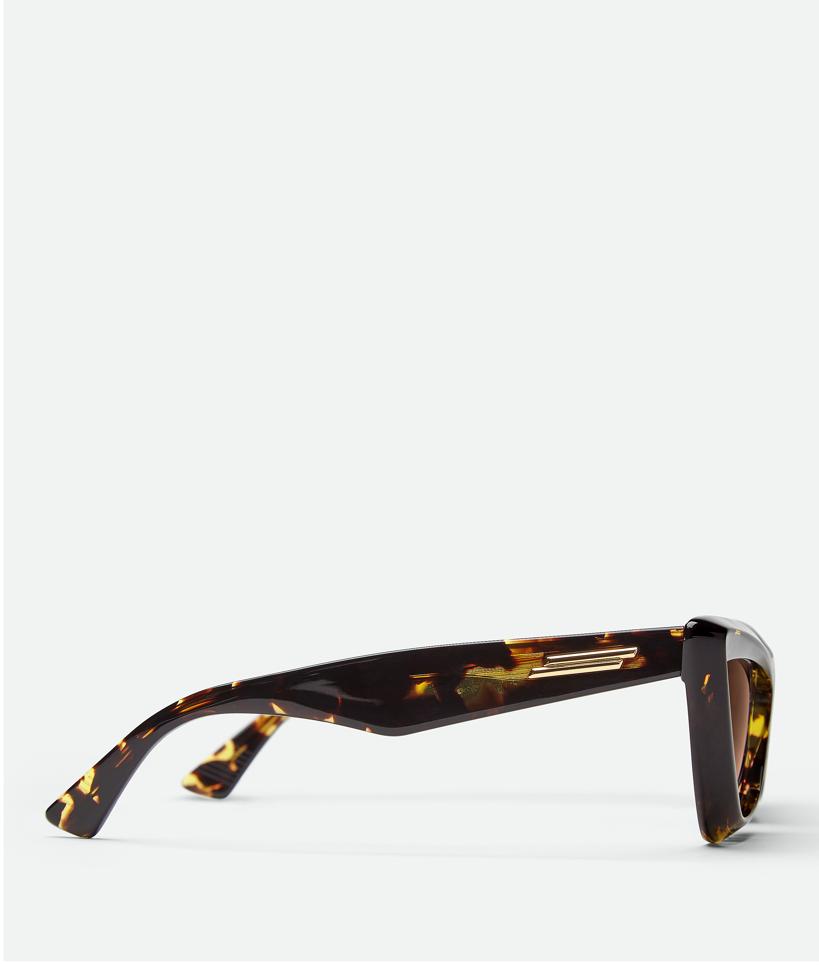 Shop Bottega Veneta Angle Acetate Pointed Cat Eye Sunglasses In Marron