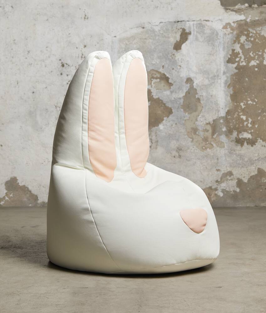 Bottega Veneta® Medium Bunny Pouf in White/cameo. Shop online now.