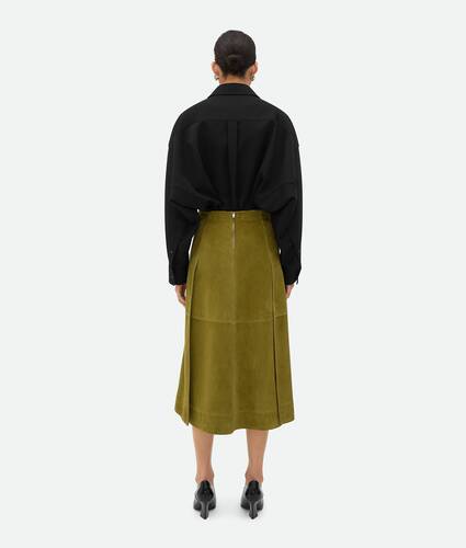 Suede Leather Skirt