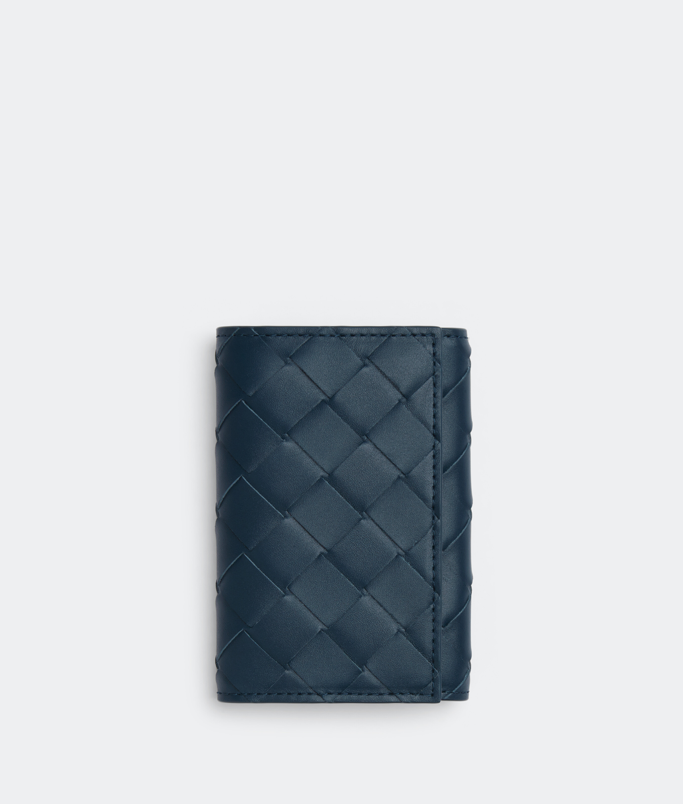 Bottega Veneta Key Pouch In Blue