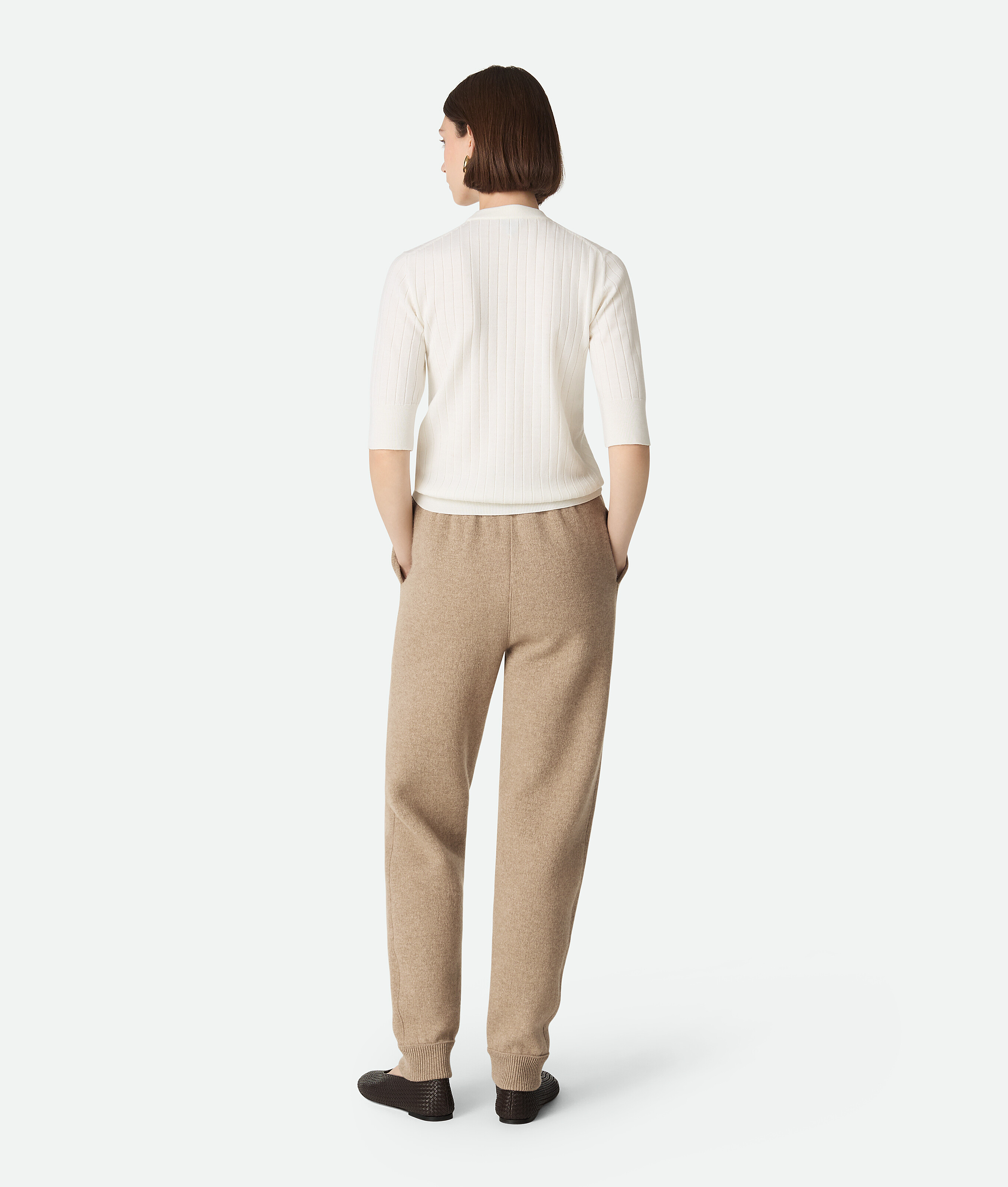 Bottega Veneta Cashmere Pants In Brown