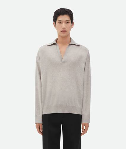 Ein größeres Bild des Produktes anzeigen 1 - Pullover mit Polokragen aus leichter Wolle