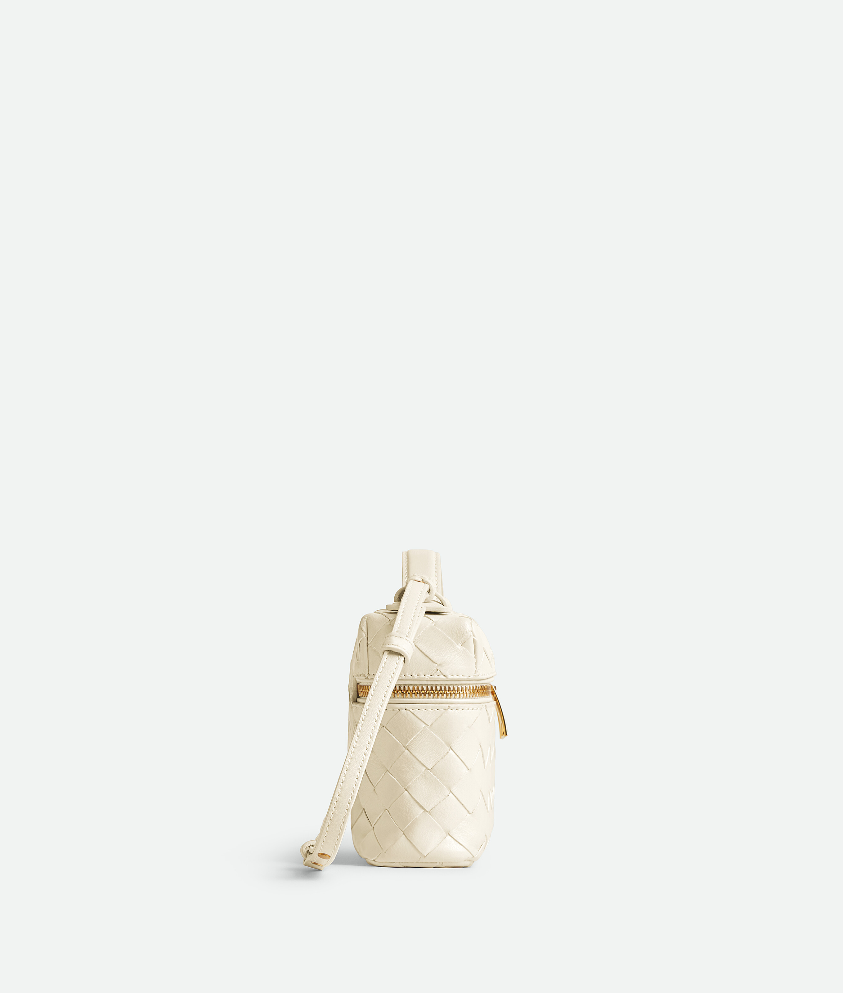 Bottega Veneta Bang Bang Vanity Intrecciato Leather Tote In Sea Salt