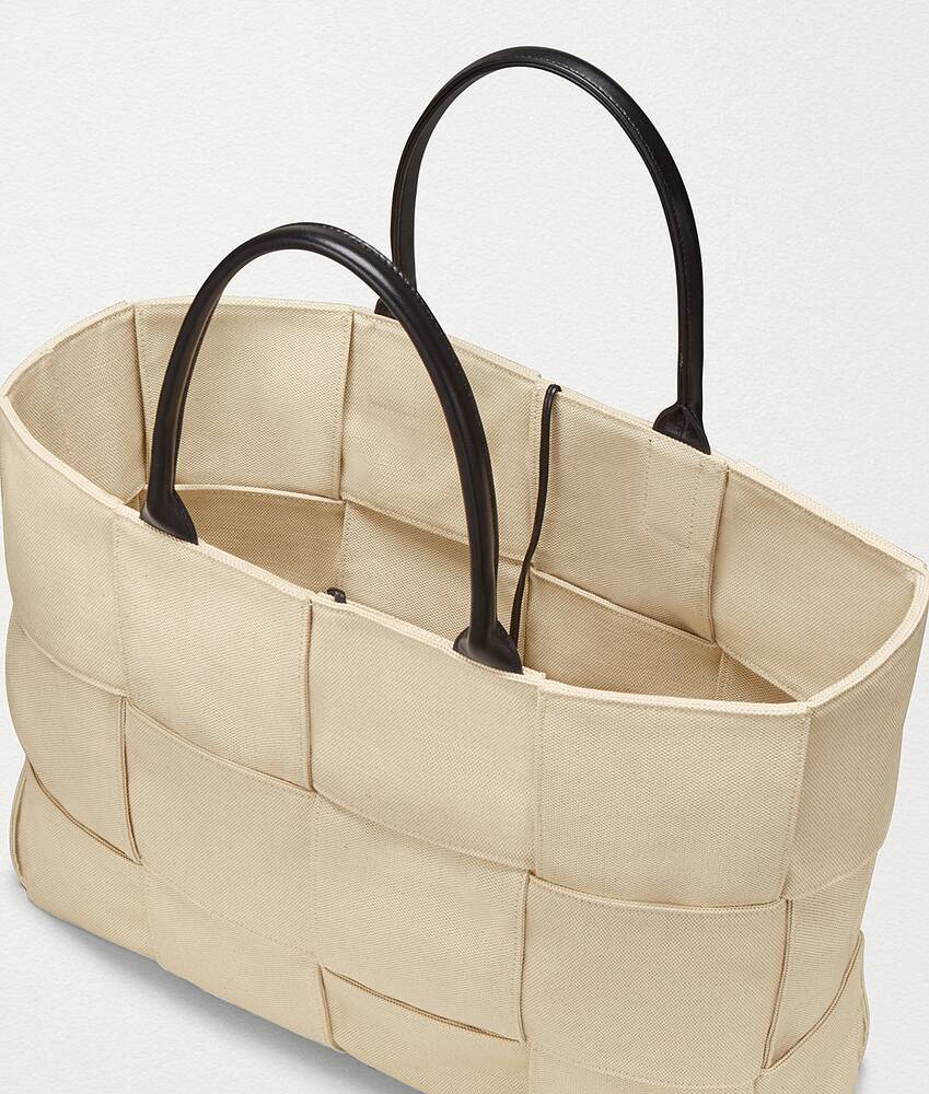 bottega veneta arco canvas tote