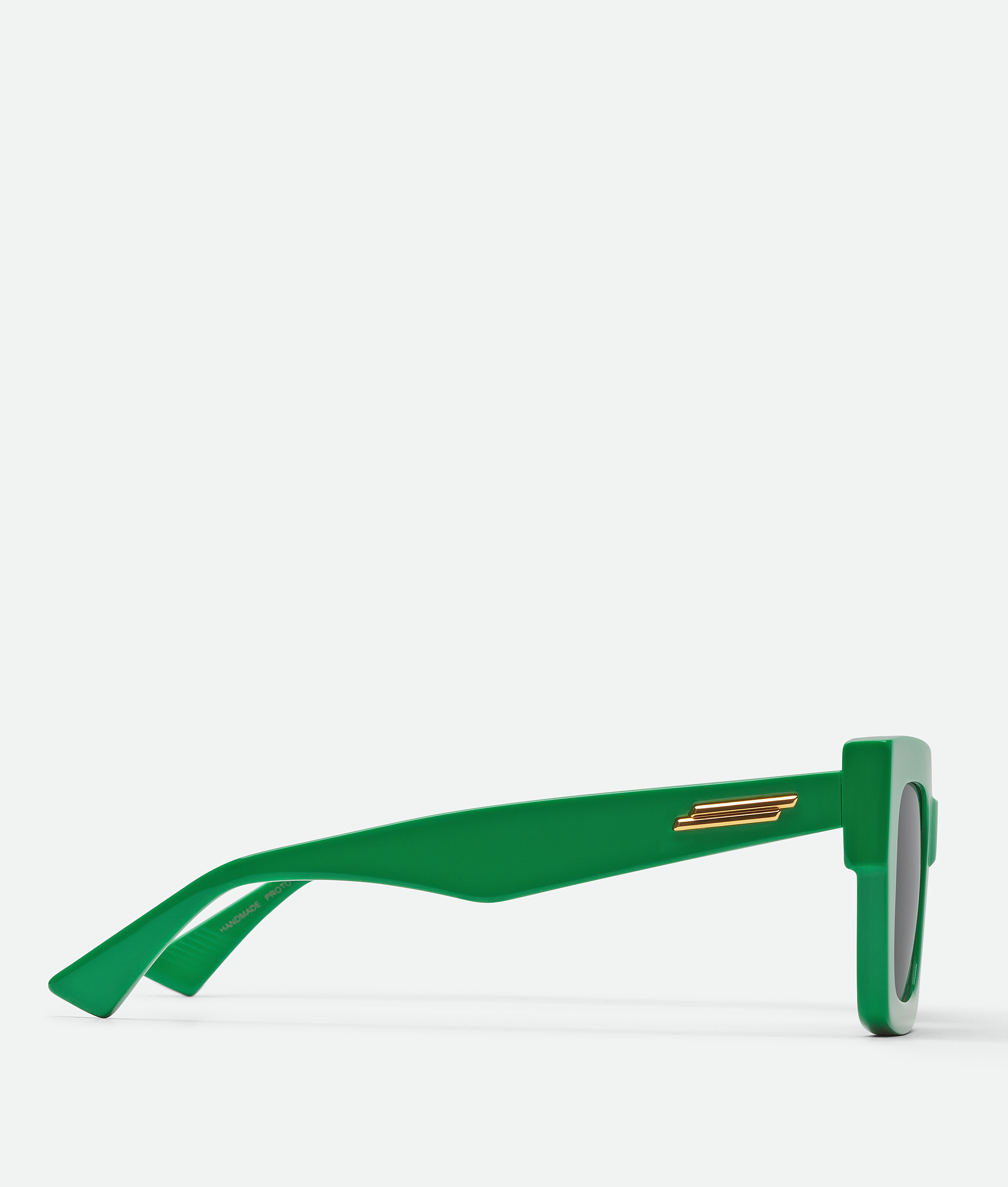 Shop Bottega Veneta Classic Square Sunglasses In Green