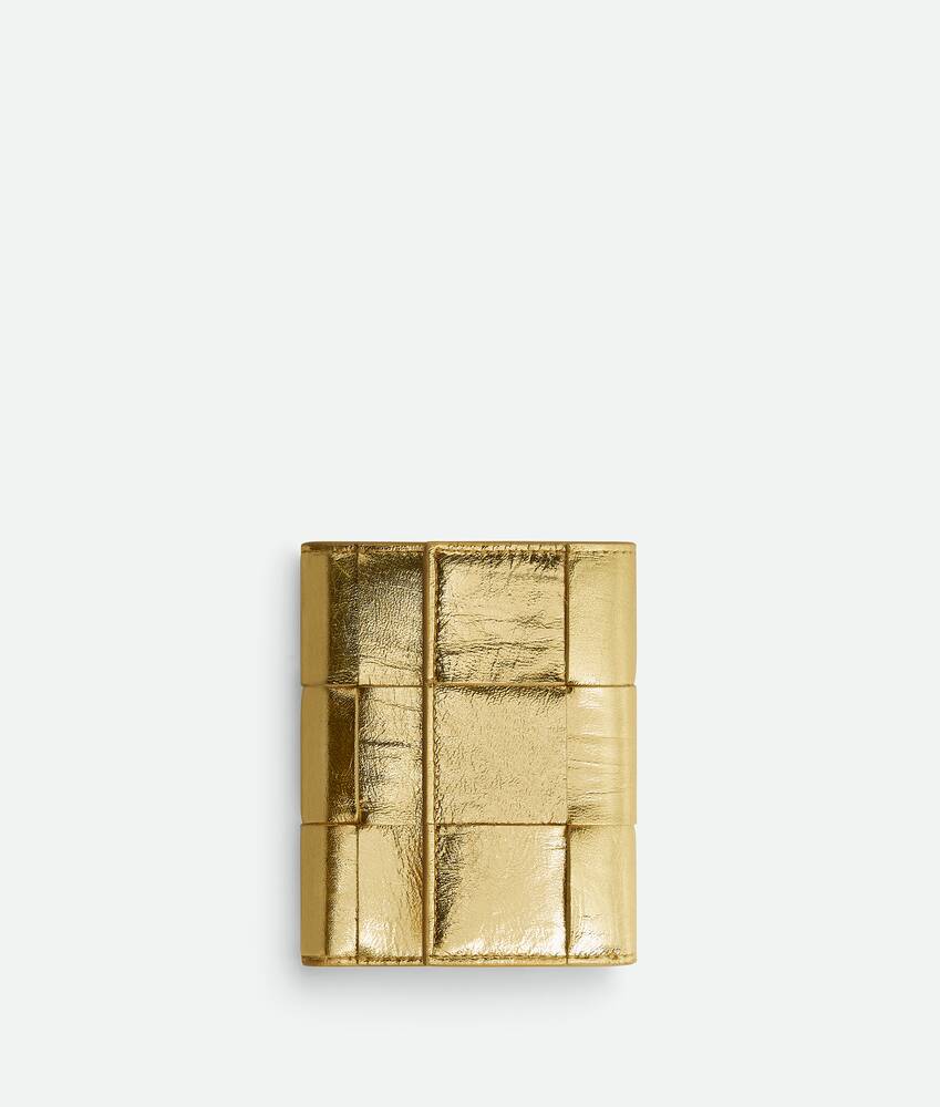 ゴールドカセット 三つ折りファスナーウォレット| Bottega Veneta® 日本