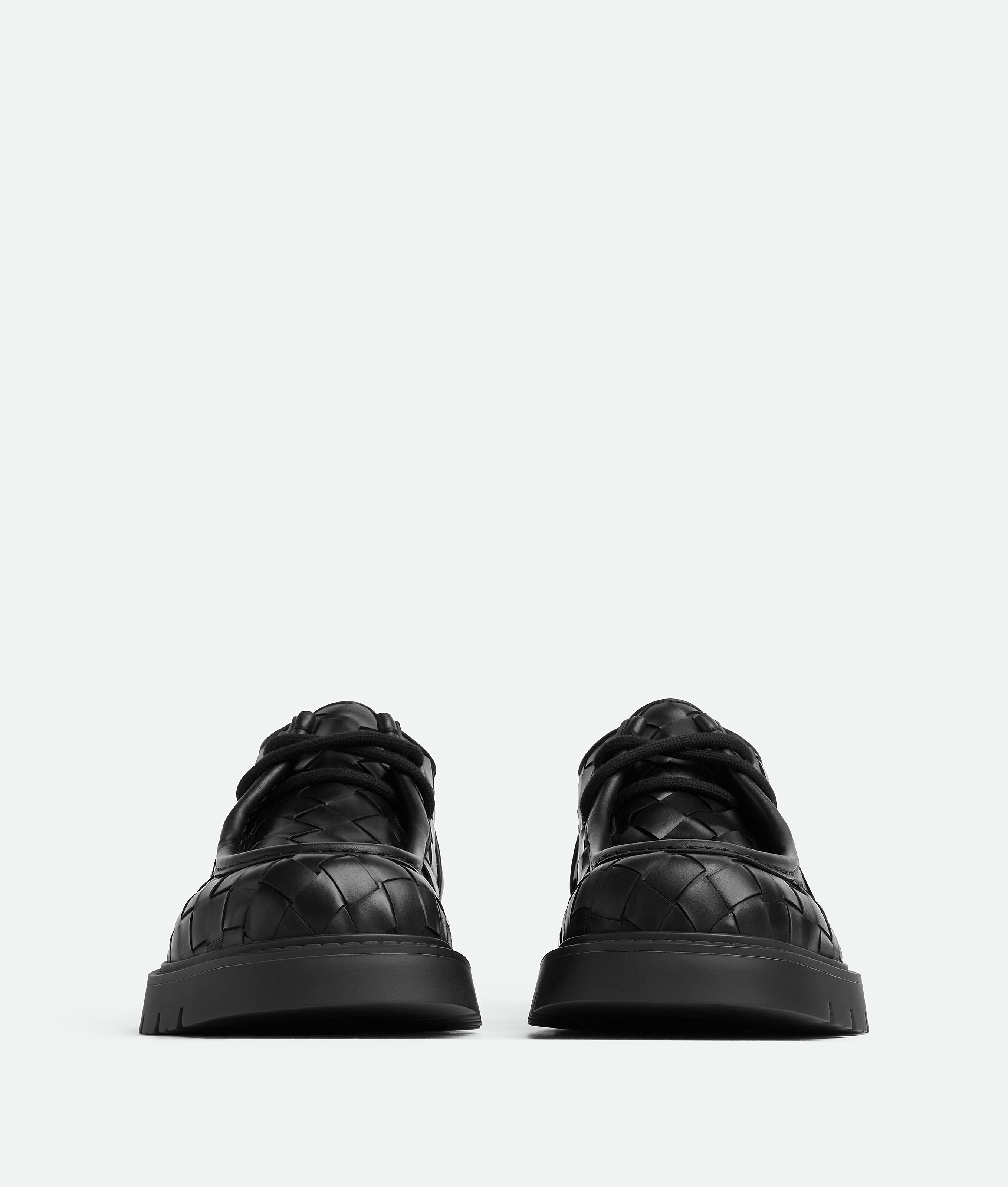 Bottega Veneta Haddock Lace-up Shoe In Black