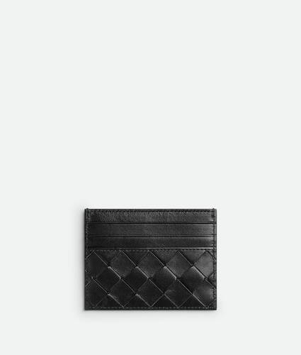 Tarjetero Para Tarjetas De Cr&eacute;dito Intrecciato para Mujer en Black Bottega Veneta M&eacute;xico ES - Image 1