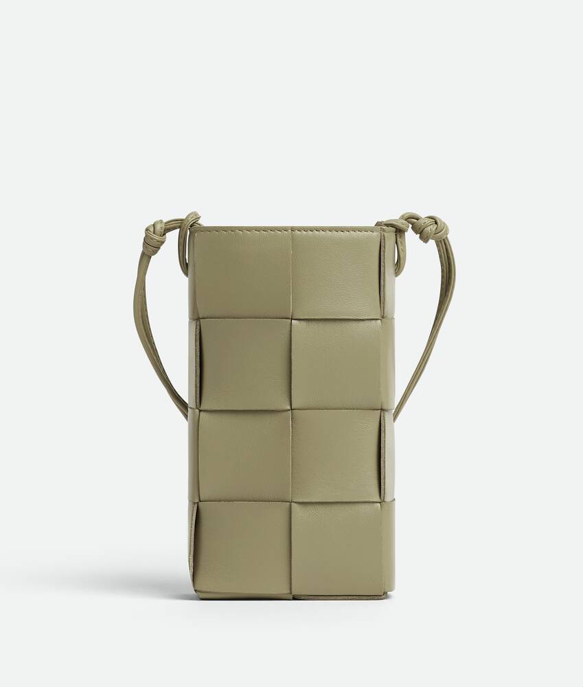 tas sling-bag Bottega Veneta Medium Intreccio Cassette Bag in Melon Washed  Calf Leather