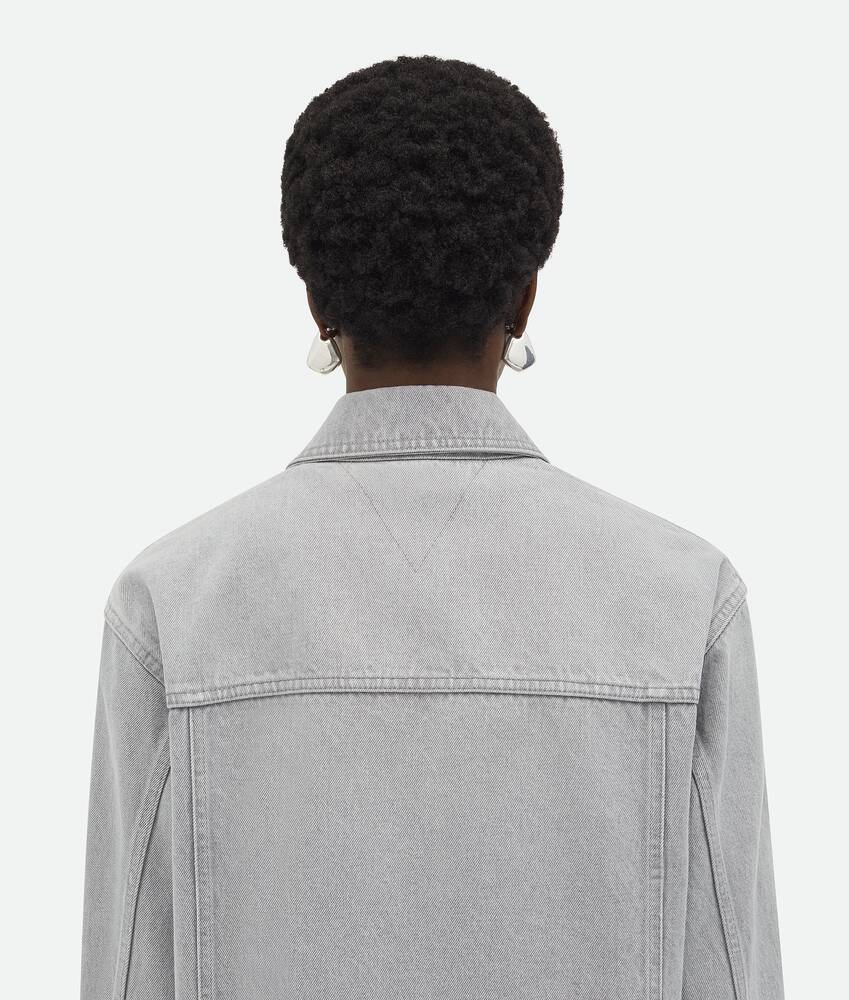 Display a large version of the product image 5 - Light Grey Washed Denim Jacket