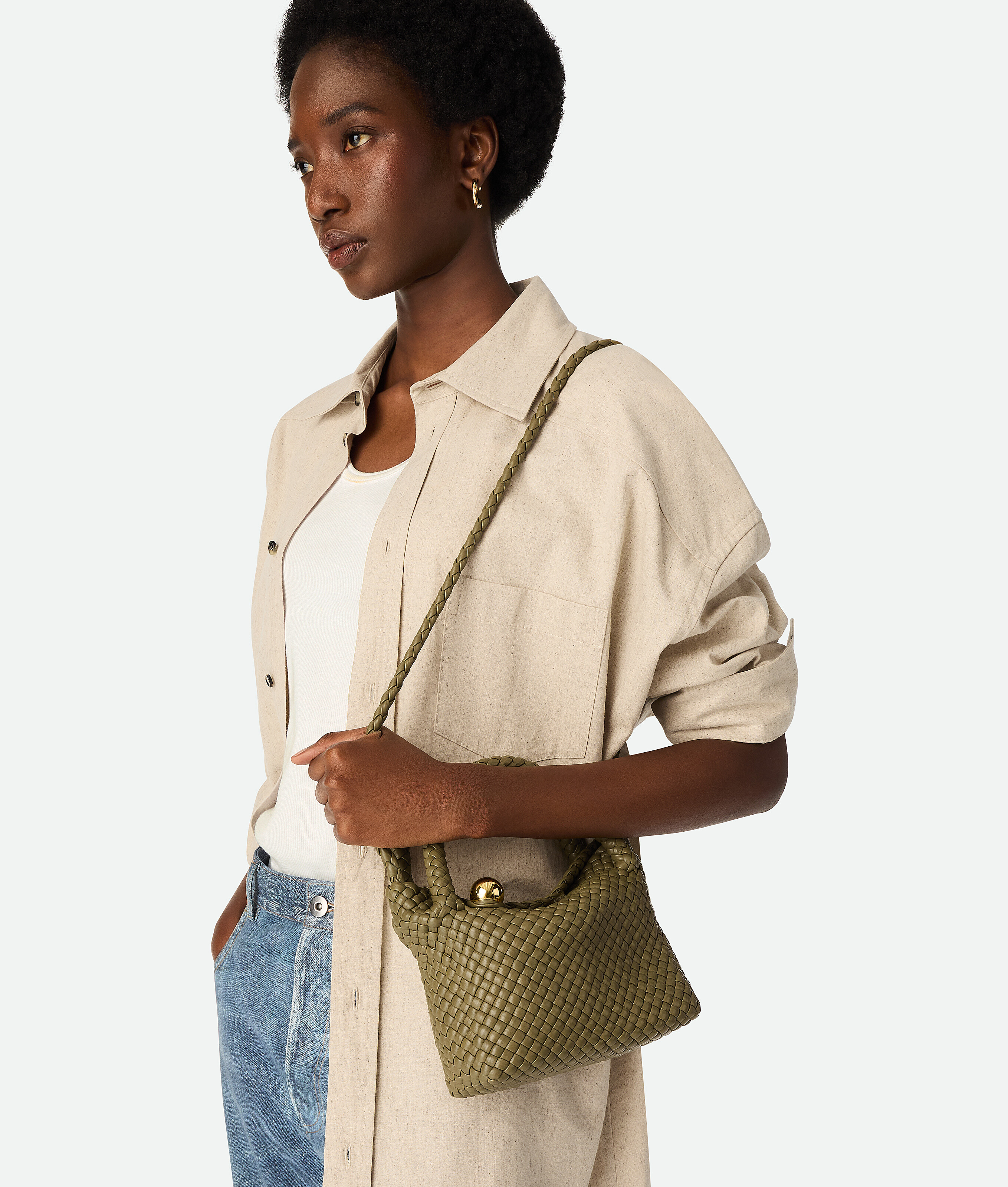 Bottega Veneta Tosca Petit Format In Algae