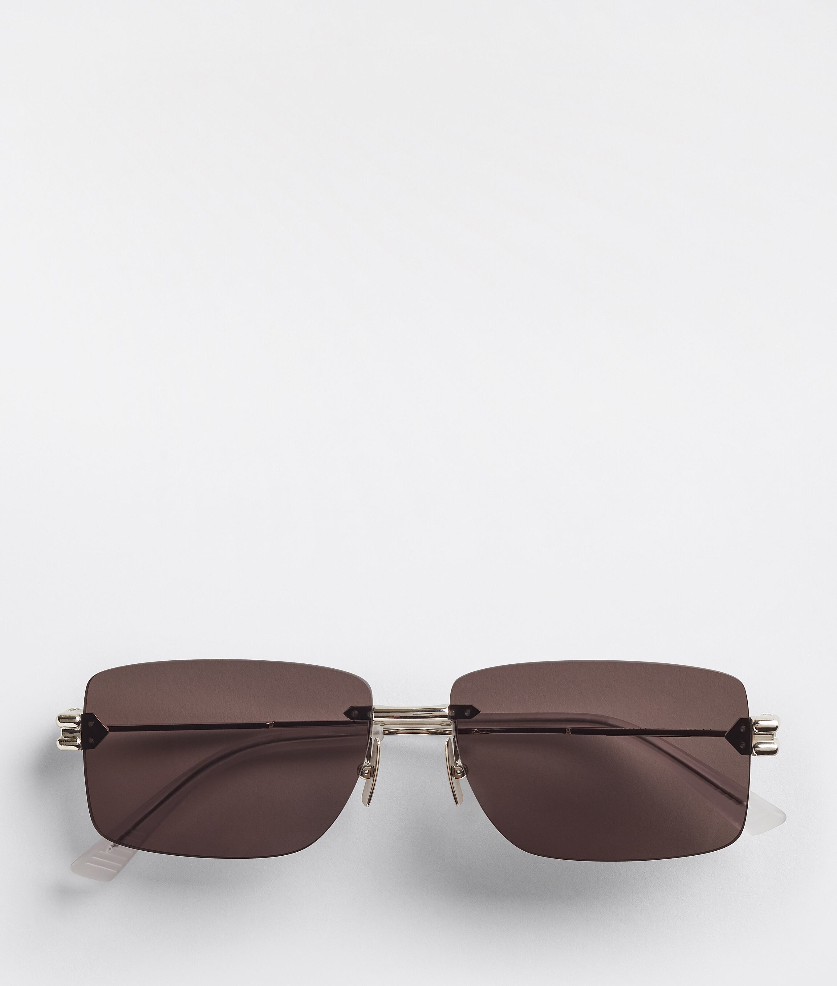 Bottega Veneta Leder Sonnenbrille aus Metall in Braun für Herren Herren Accessoires Sonnenbrillen 