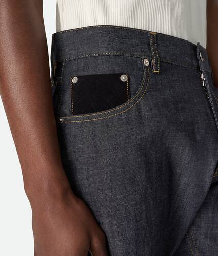 Rinsed Indigo Wide Leg Jeans