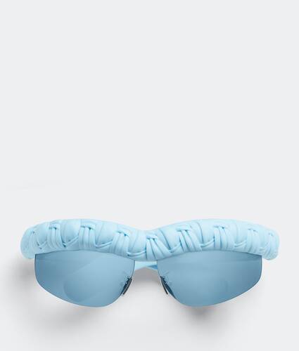 pleat wraparound sunglasses