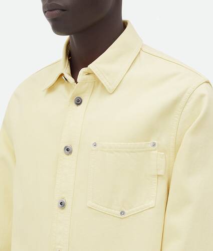 Yellow Wash Denim Shirt