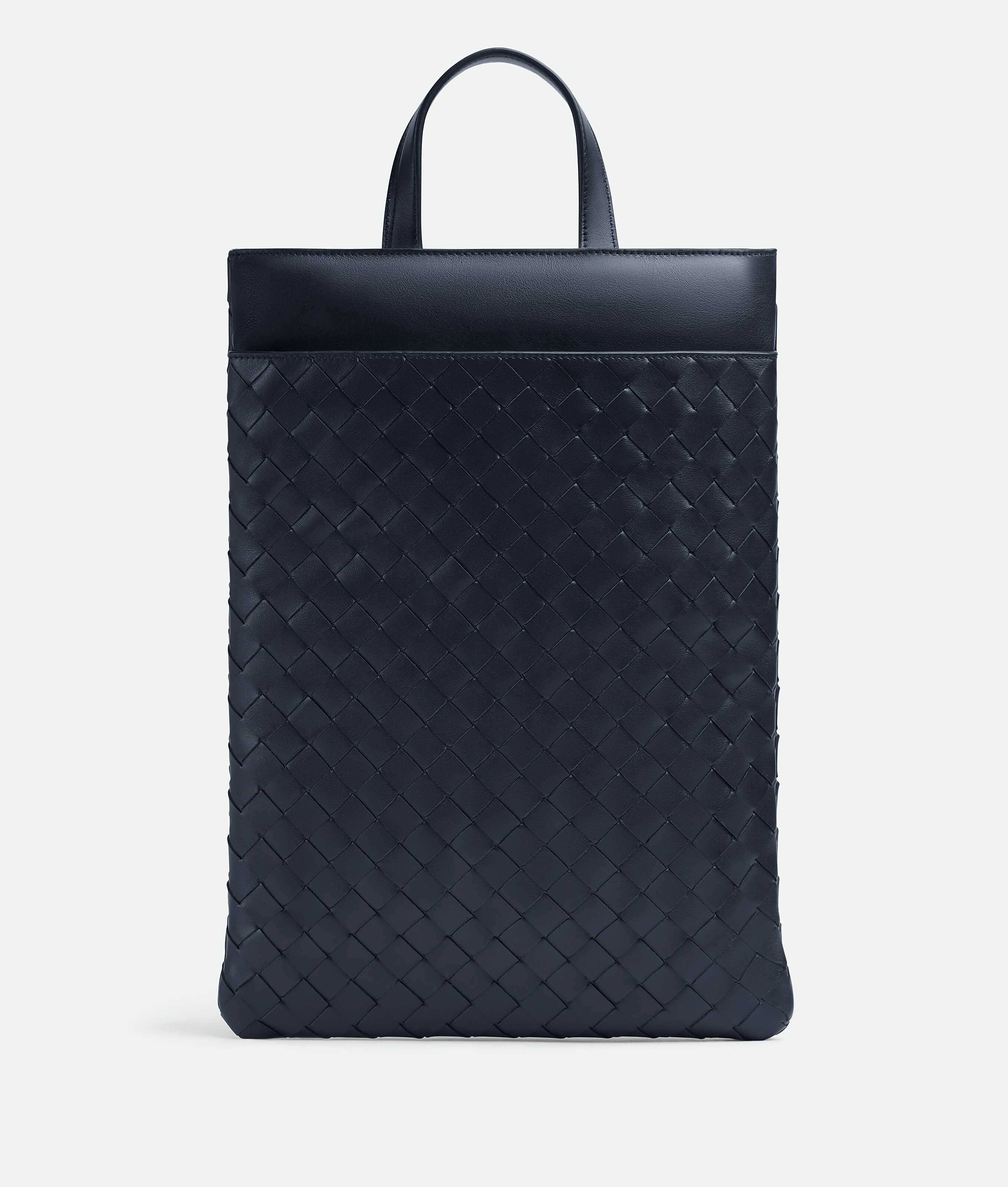 Bottega Veneta Intrecciato Laptop Case With Handle In Blue