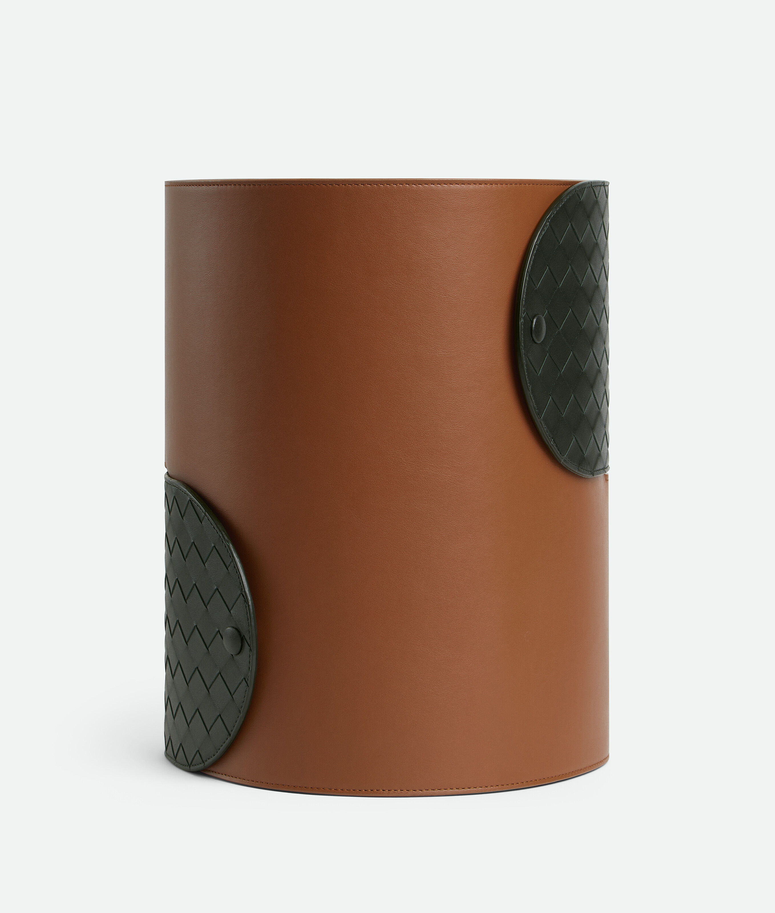 Bottega Veneta Interlocking Korb In Amber/dark Green