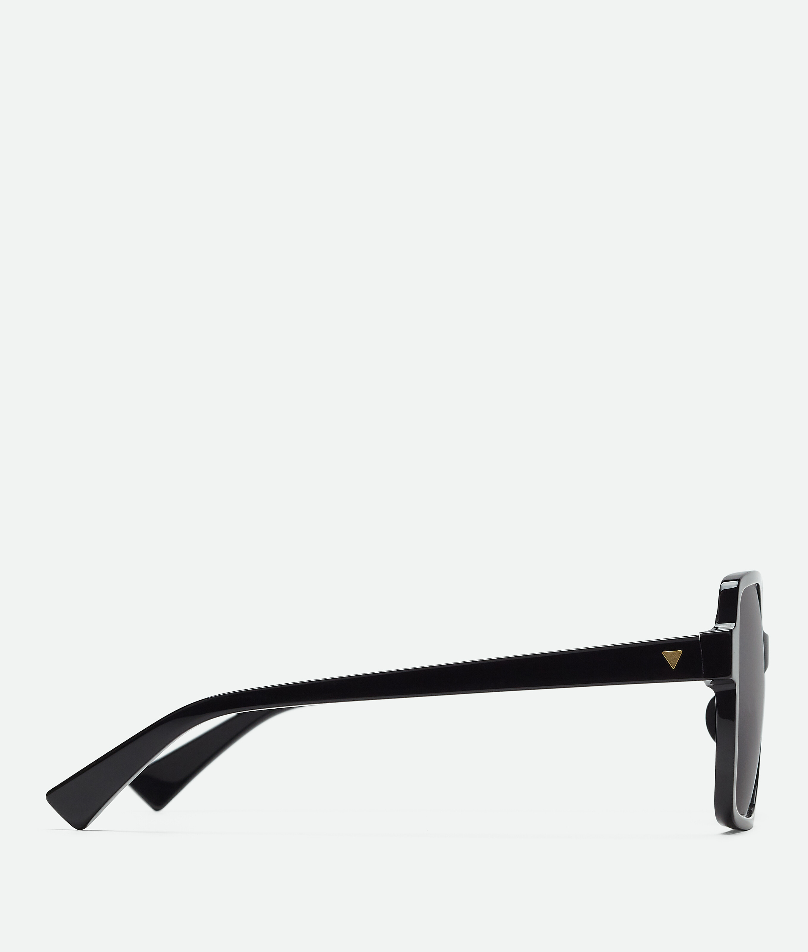 Bottega Veneta Quadratische Soft Sonnenbrille In Black/grey