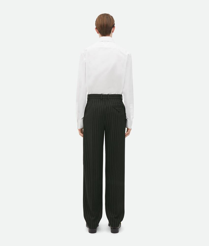 Display a large version of the product image 3 - Wool Pinstripe Straight Leg Pants
