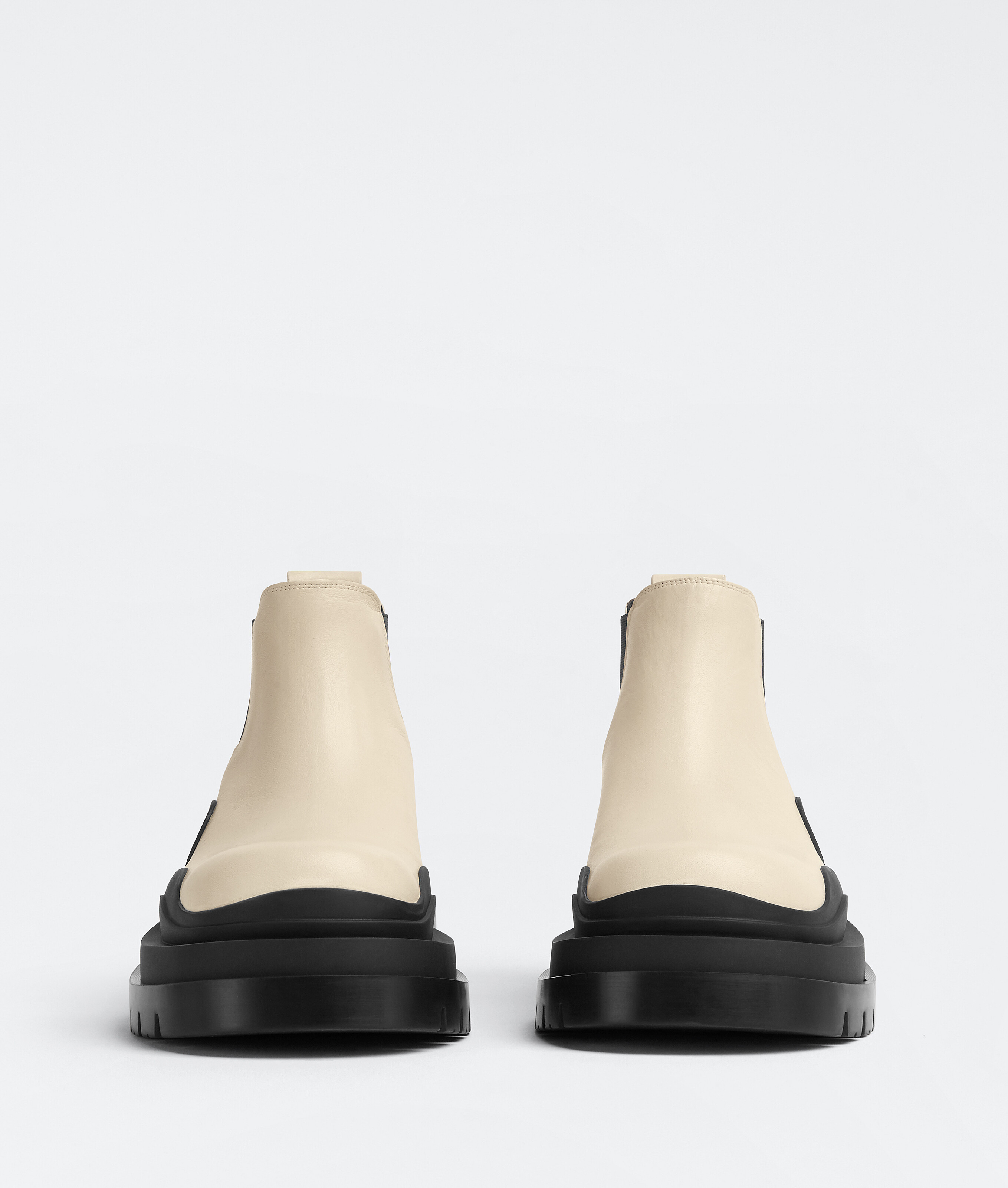 Shop Bottega Veneta Tire Ankle Chelsea Boot In Blanc