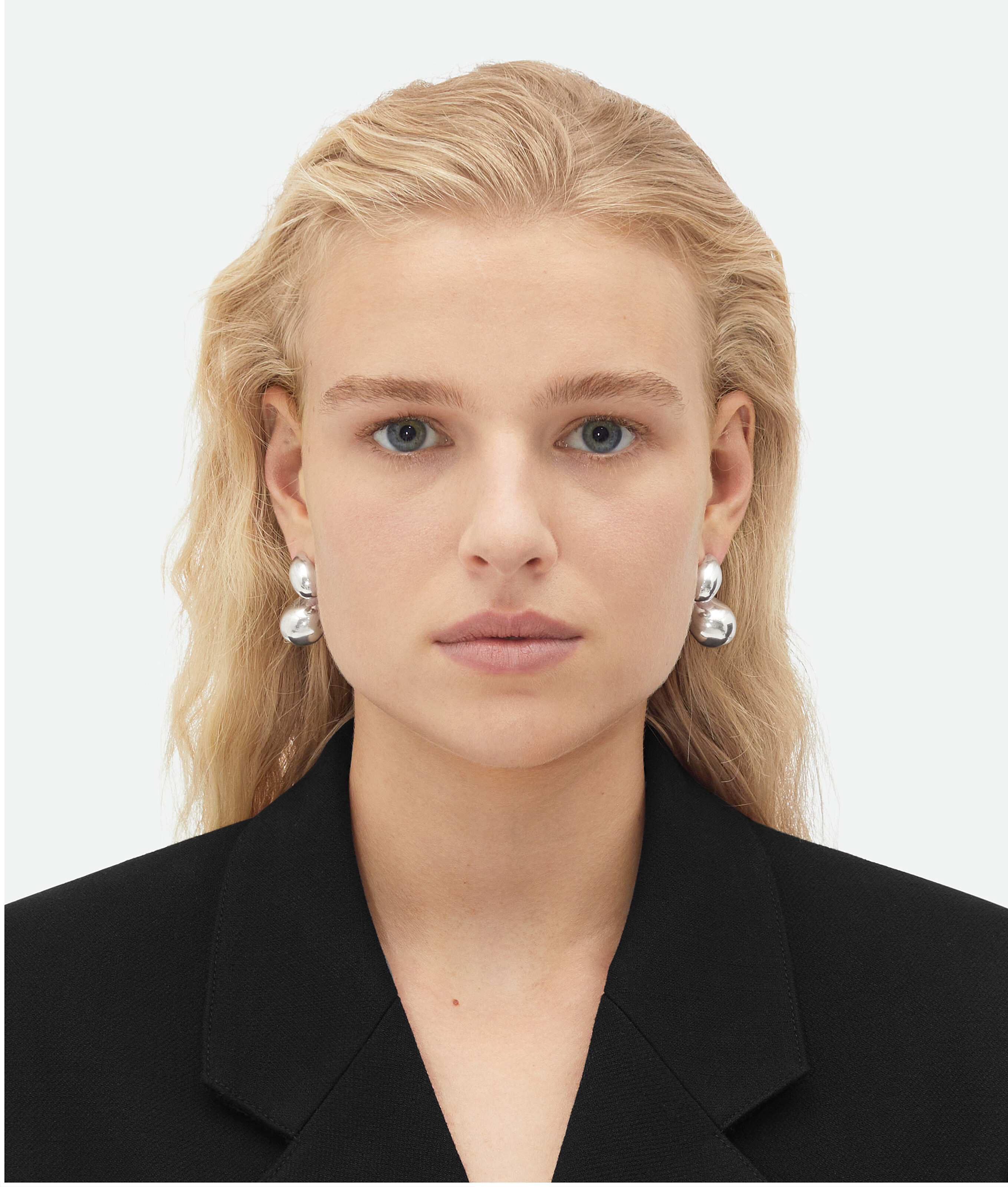 Bottega Veneta Drop Earrings - Silver - Woman