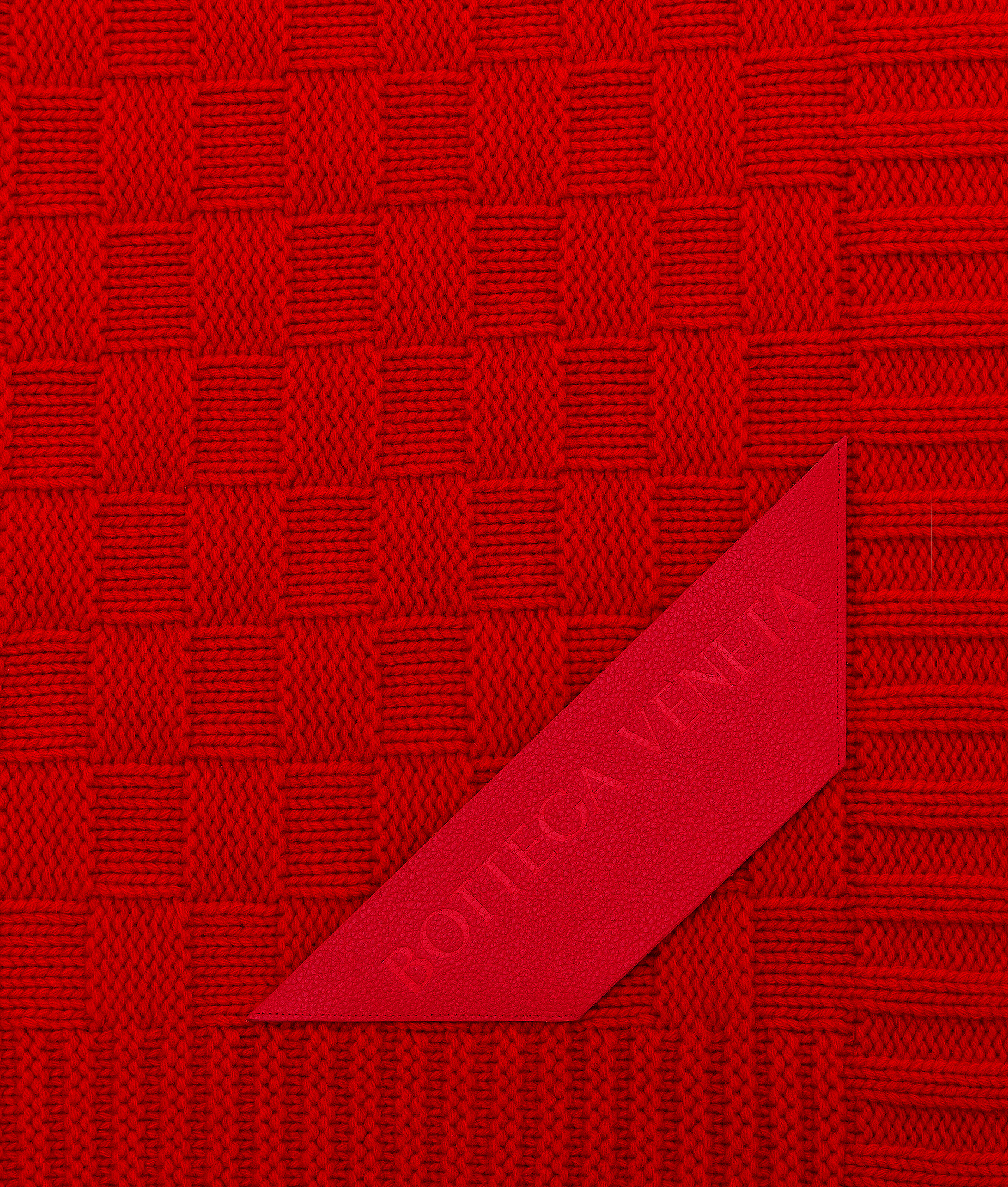 Bottega Veneta Blanket Damier In Red