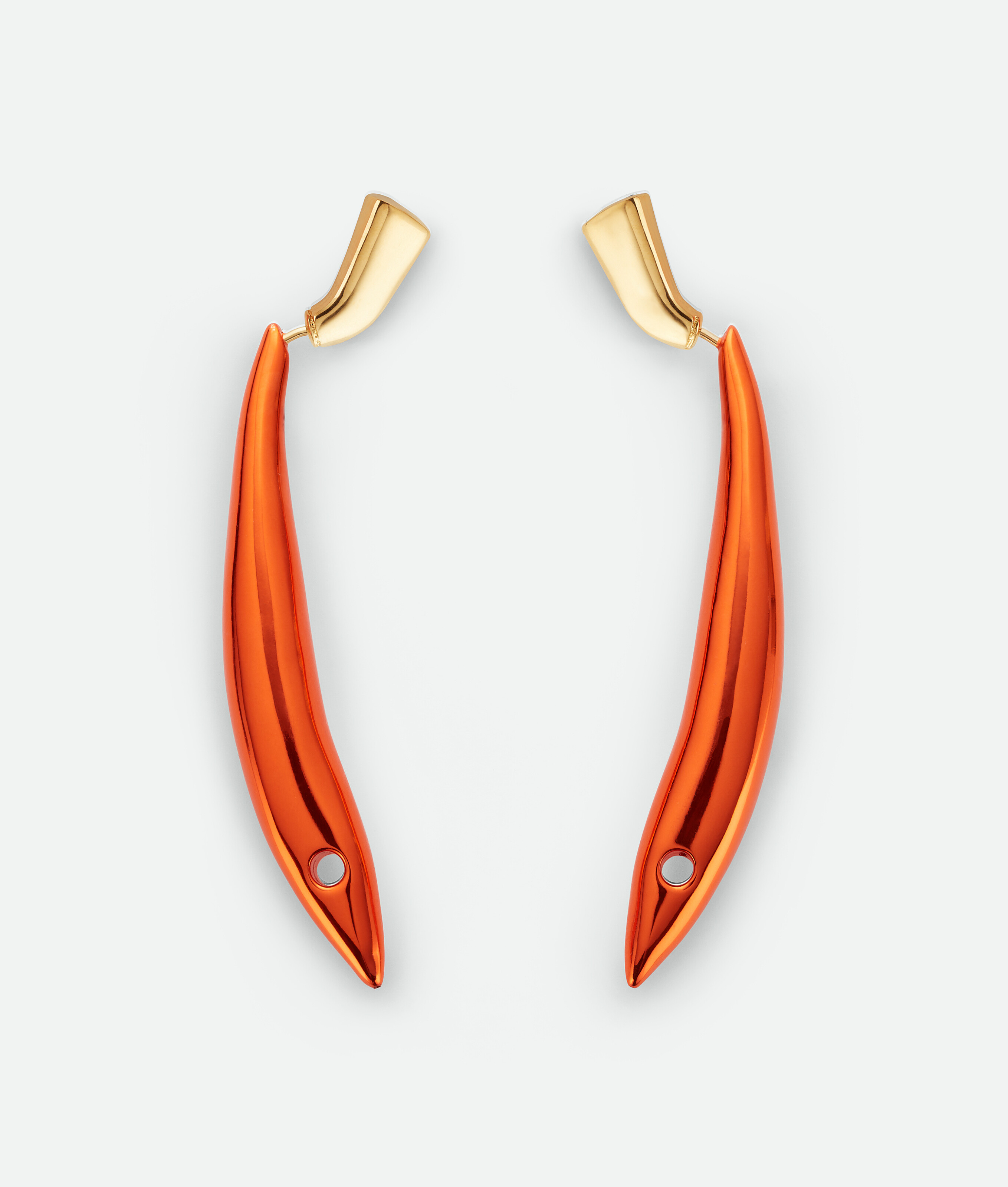 Bottega Veneta Sardine Earrings In Orange