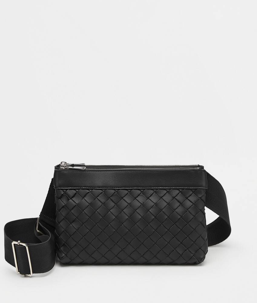 Bottega veneta intrecciato 2024 leather crossbody bag