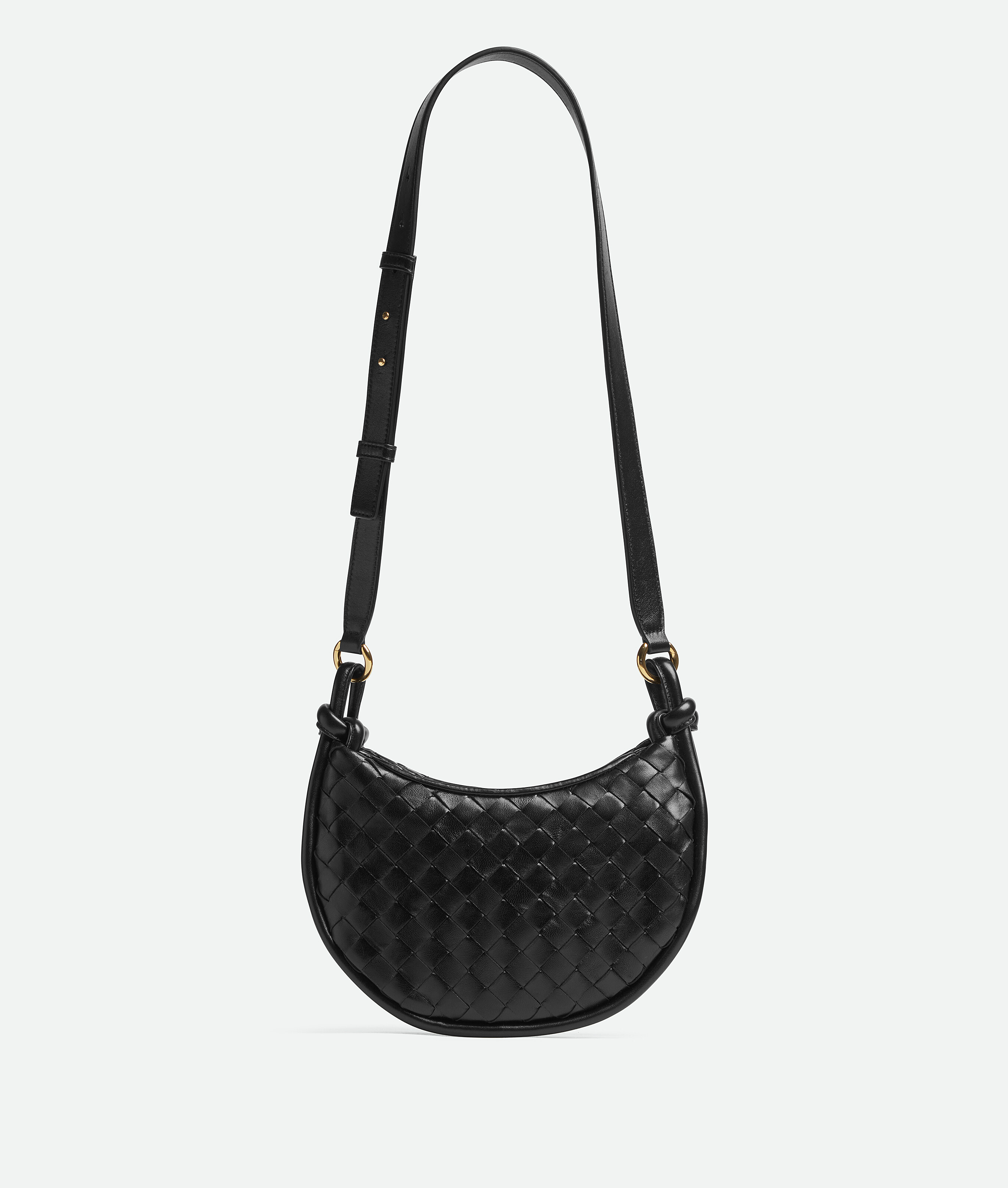 Shop Bottega Veneta Gemelli Messenger In Black