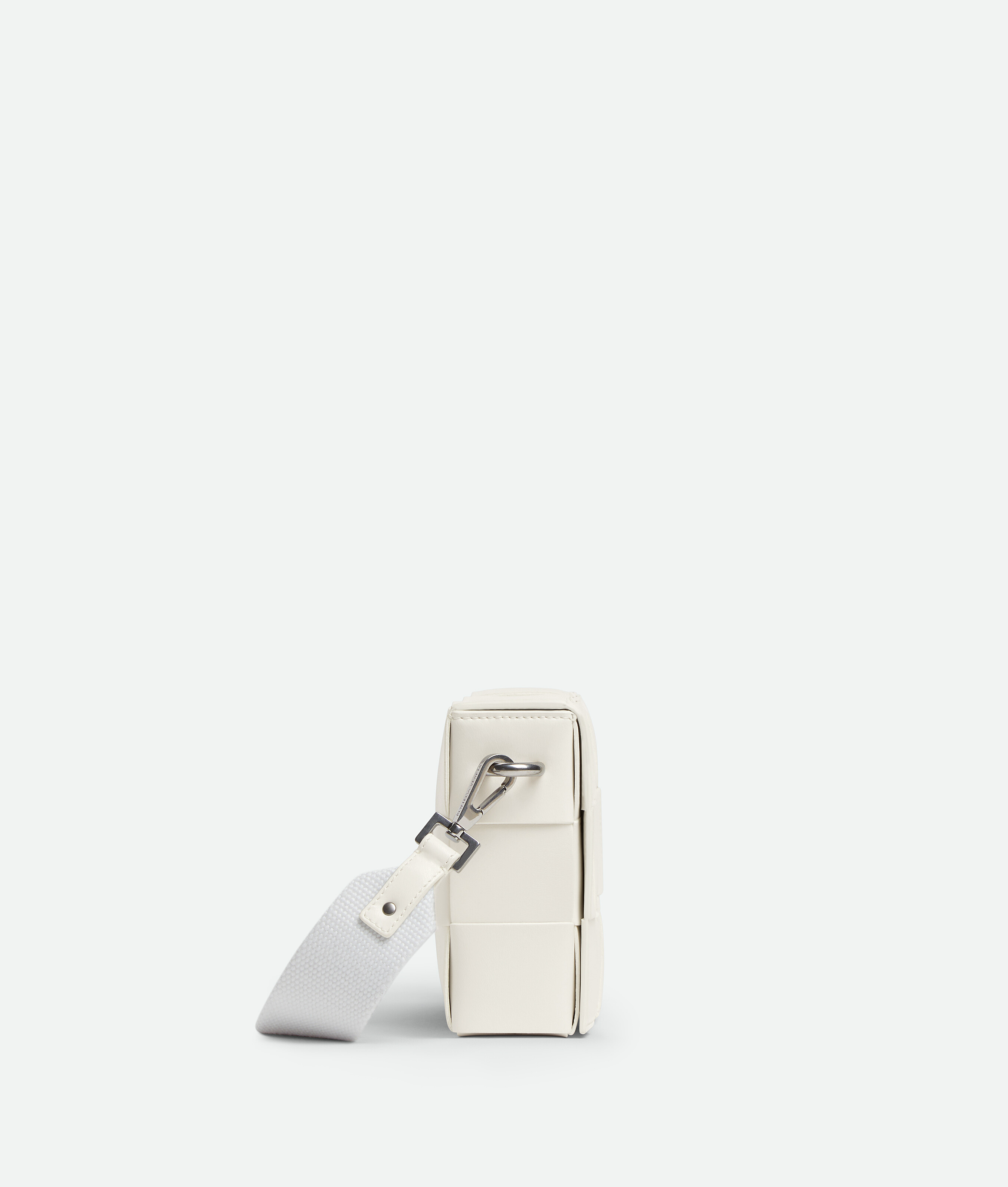 Shop Bottega Veneta Cassette With Versatile Strap In White