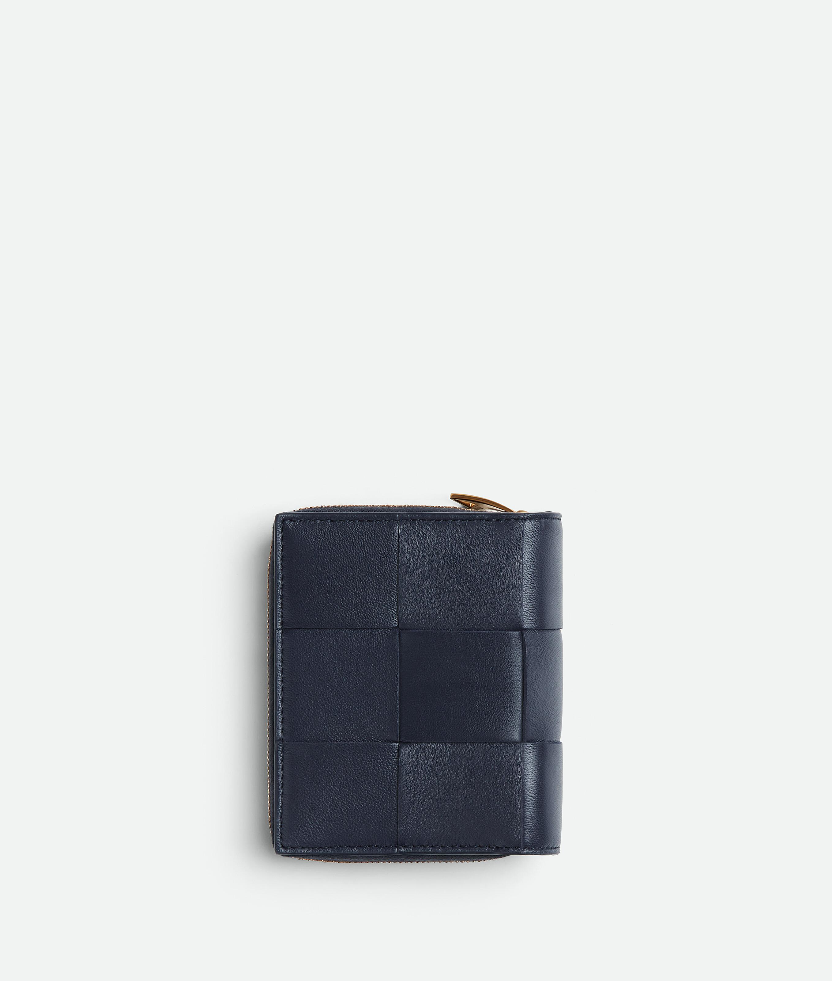 Shop Bottega Veneta Small Cassette Bi-fold Zip Wallet In Blue
