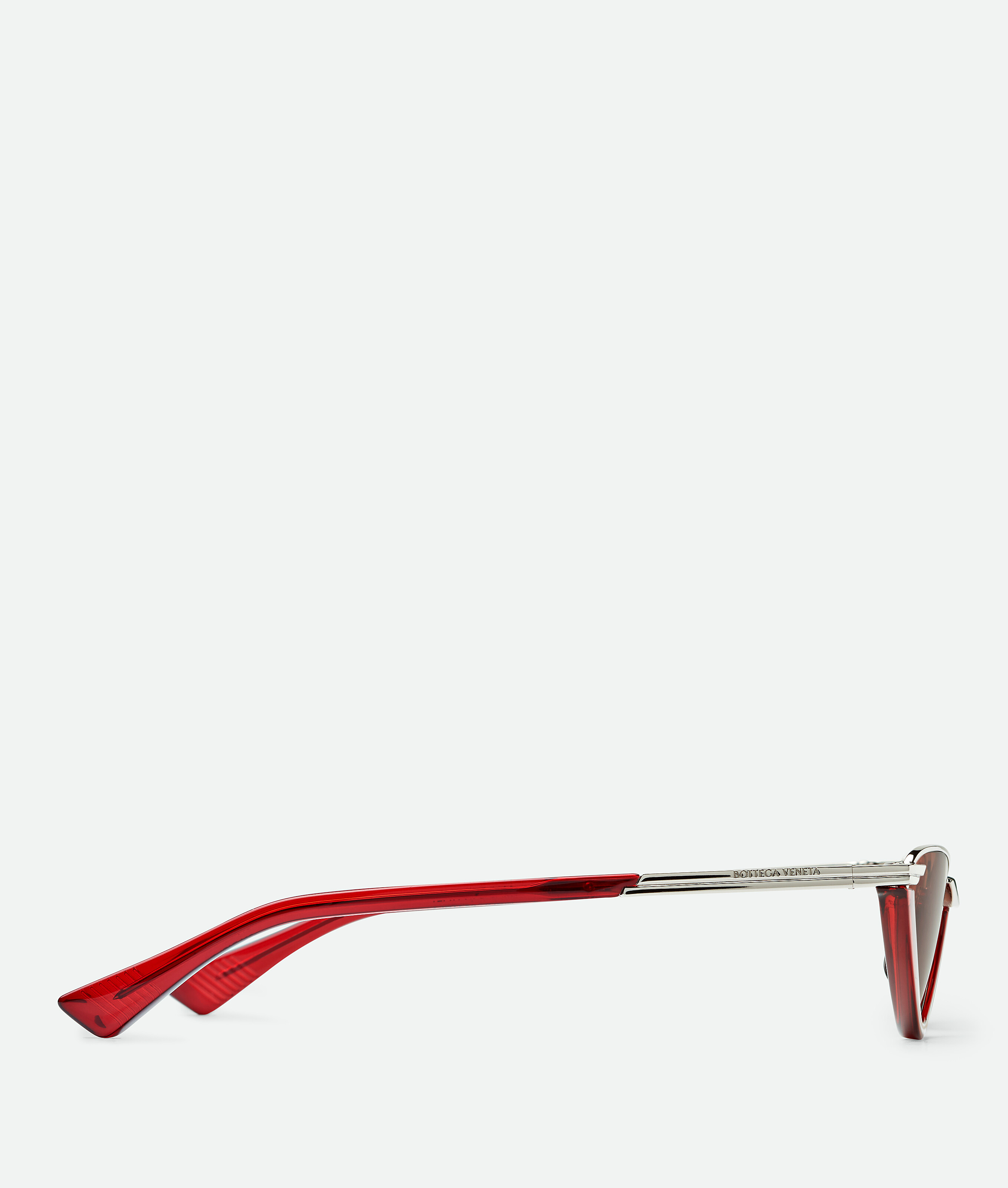 Bottega Veneta Classic Cat Eye Sonnenbrille In Red/brown