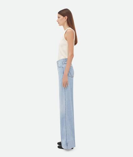 Light Bleached Wide Leg Denim