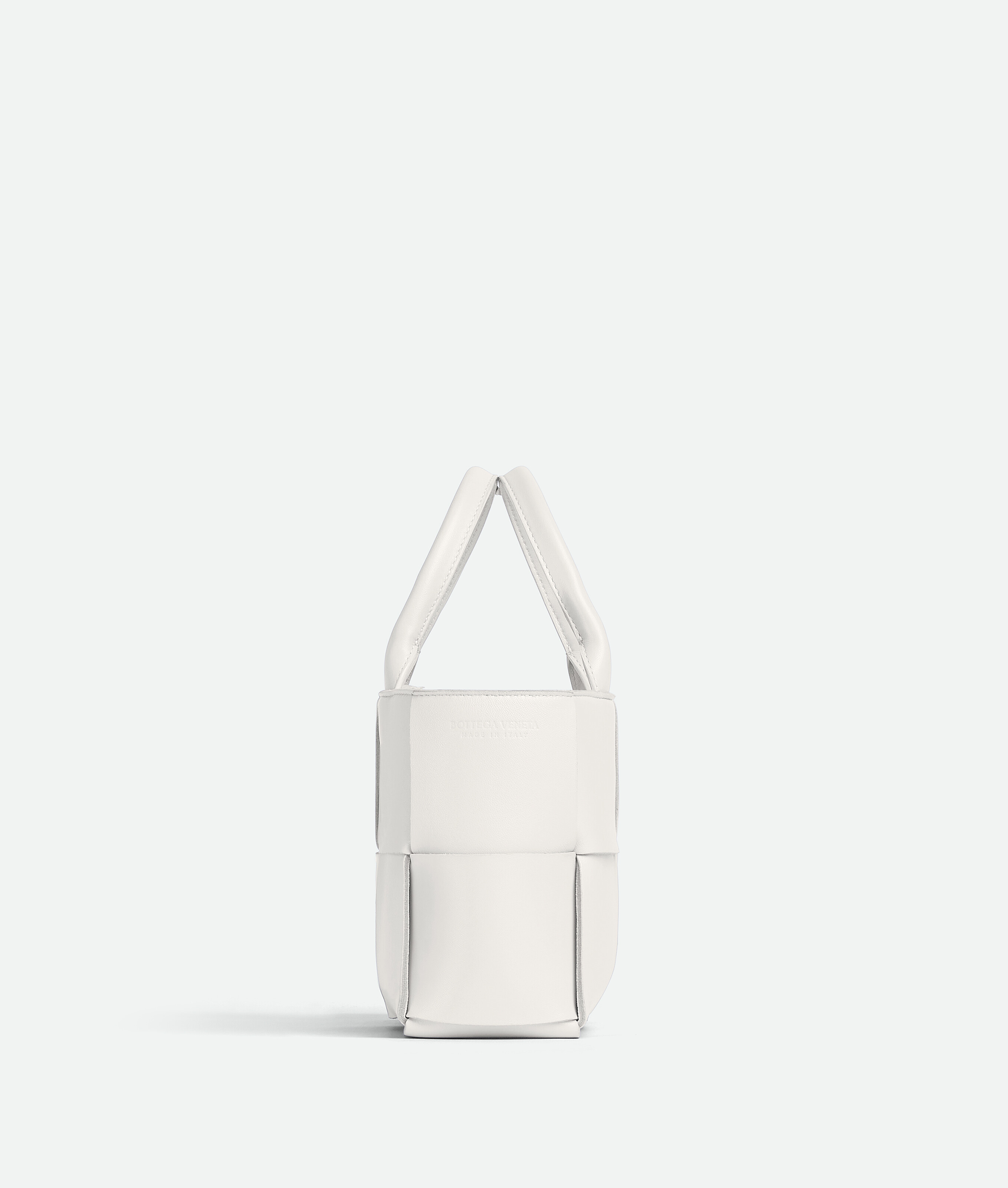 Bottega Veneta Candy Arco Tote Bag In White