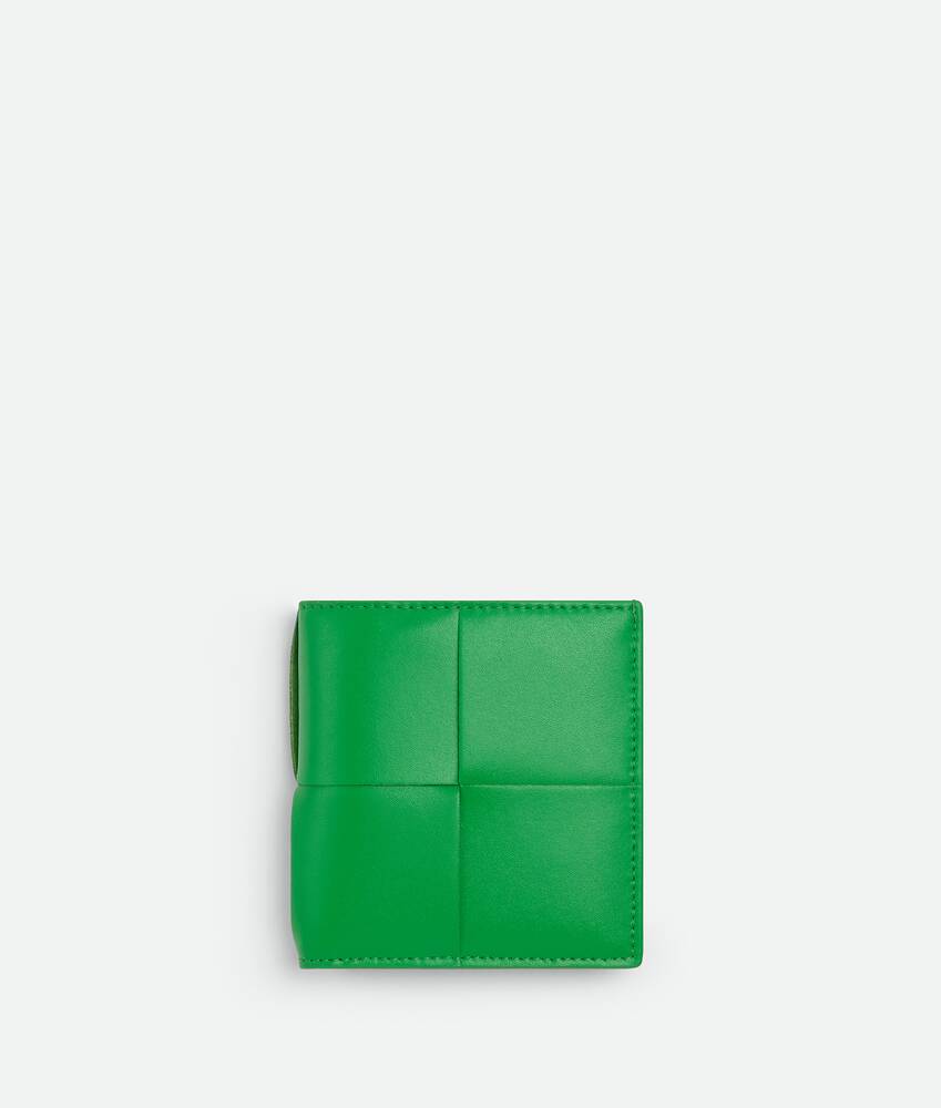 Bottega Veneta Schmales Bi-fold Portemonnaie in Grün für Herren Herren Accessoires Portemonnaies und Kartenetuis 