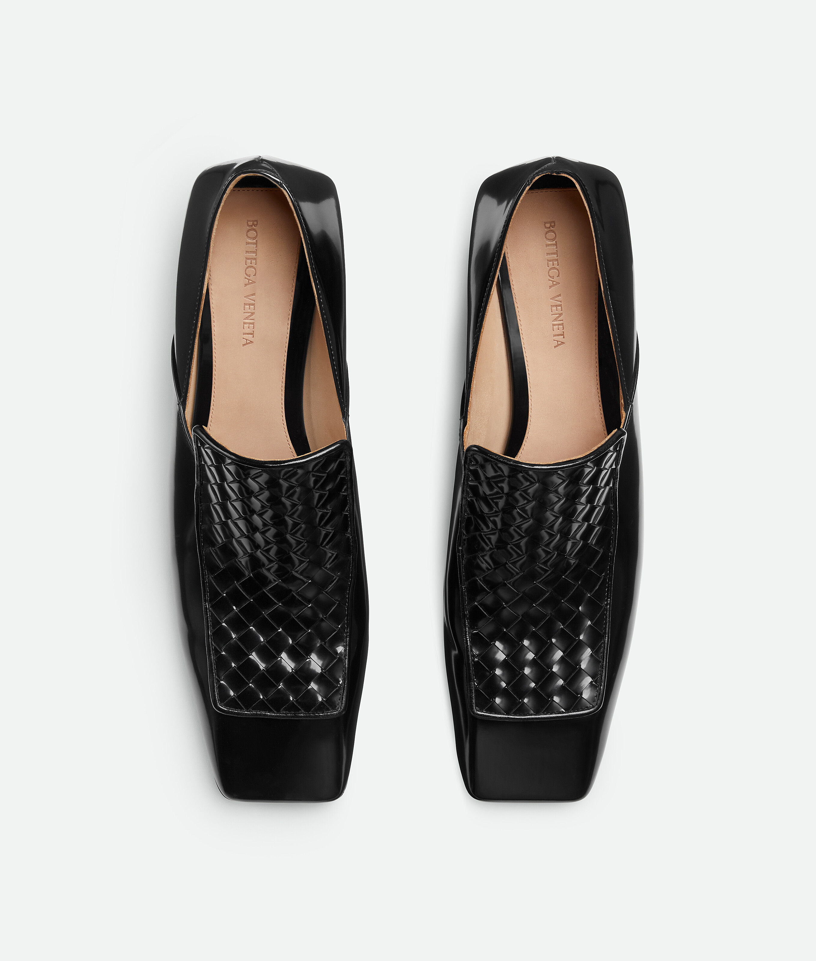 Bottega Veneta Leather Ventura Heeled Loafers 40 In Black