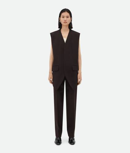 Display a large version of the product image 1 - Structured Cotton Melange Double Gilet