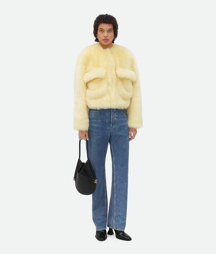 Afficher une grande image du produit 1 - Blouson Cropped en shearling Toscana