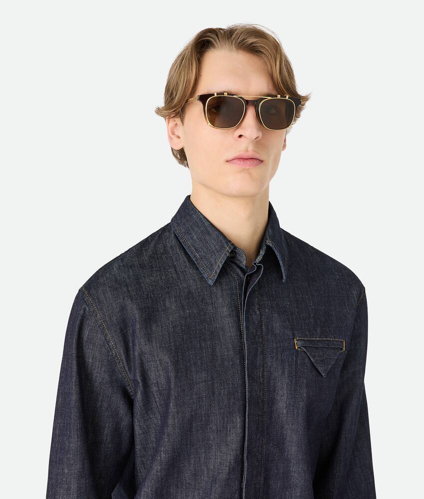 Display a large version of the product image 6 - Classic Square Clip On Sunglasses