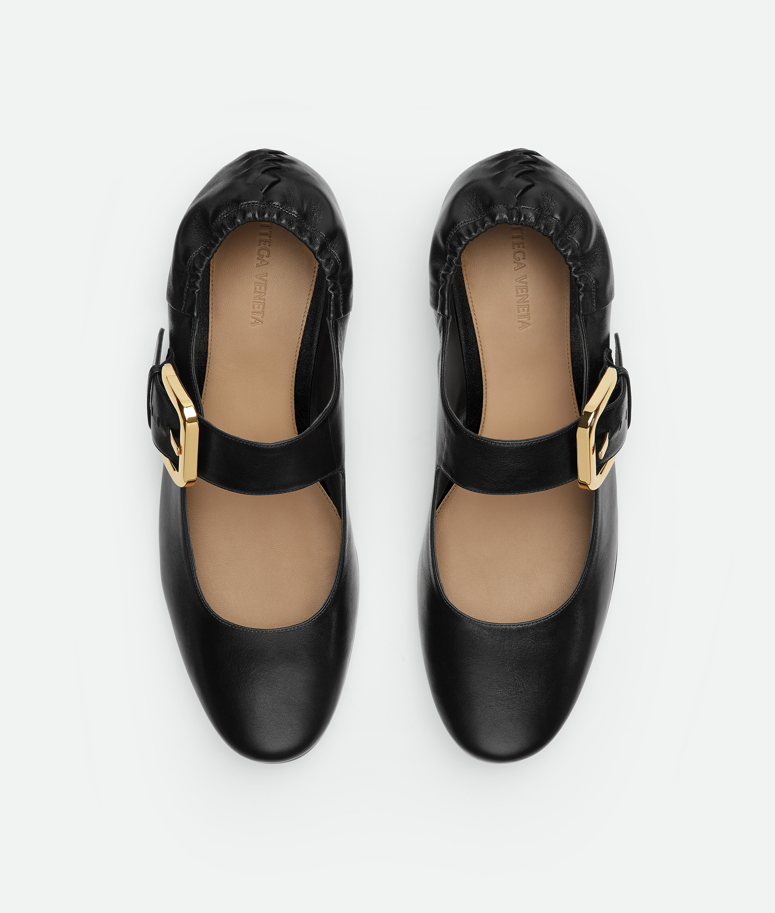 Bottega Veneta Mary Jane Astaire Ballet Fl In Black