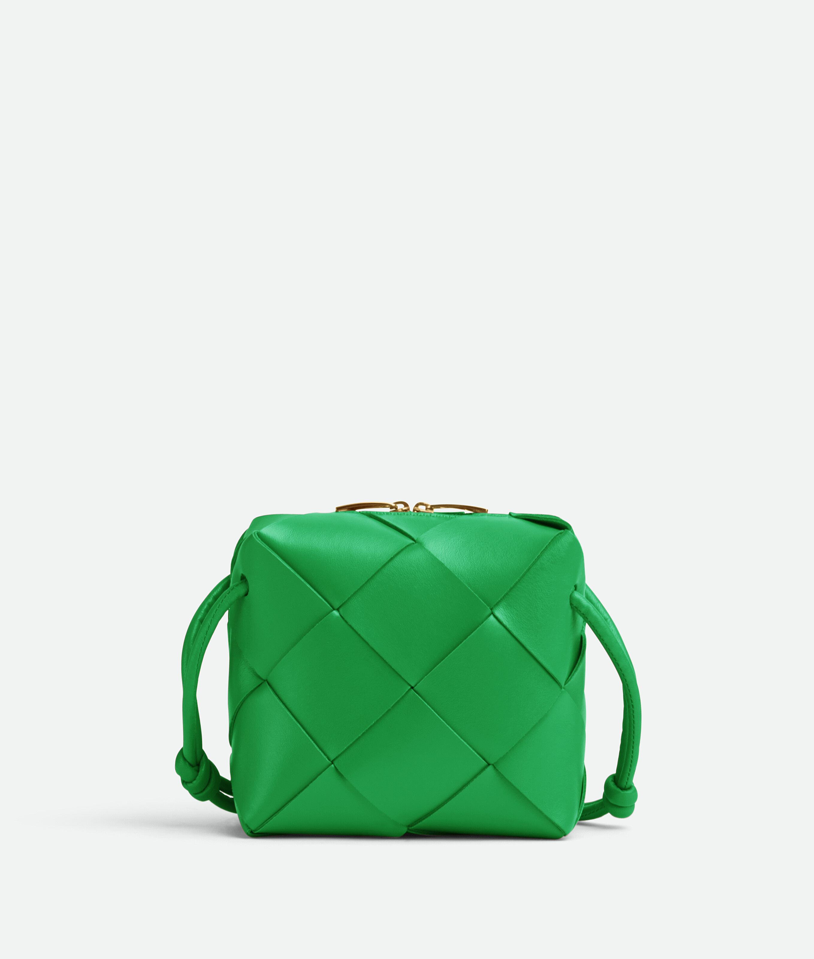 Bottega Veneta shoulder bag mini cassette lambskin paraquito green