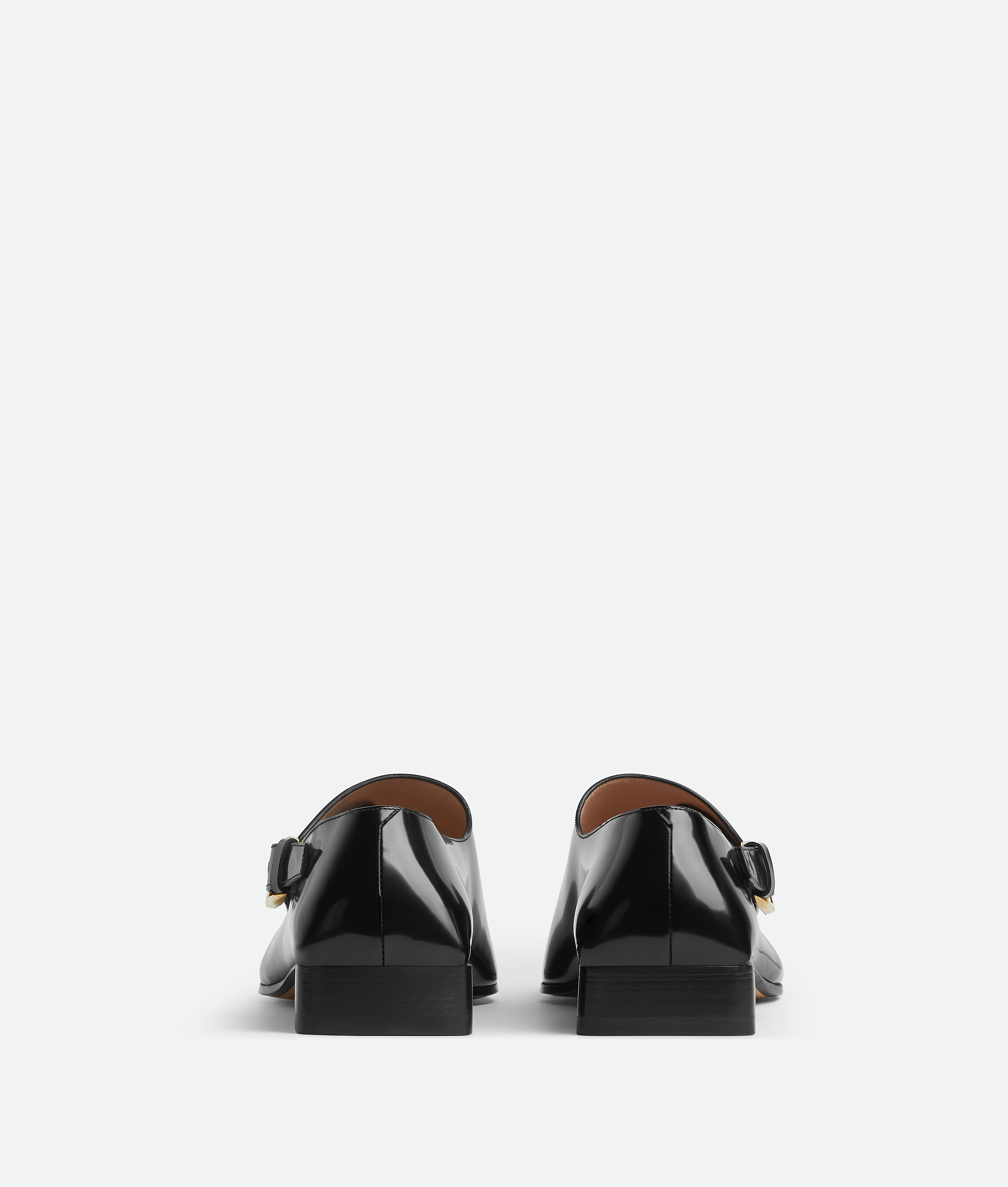 Bottega Veneta Calfskin Monk Strap Jim Shoes In Black
